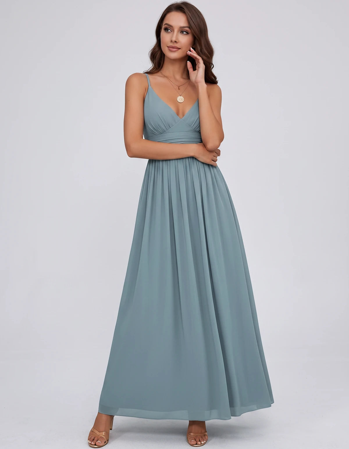 Belisse Maxi Dress — Dusty Blue | SKU: SD-82788-dustyblue-2,SD-82788-dustyblue-4,SD-82788-dustyblue-6,SD-82788-dustyblue-8,SD-82788-dustyblue-10,SD-82788-dustyblue-12,SD-82788-dustyblue-14,SD-82788-dustyblue-16,SD-82788-dustyblue-16W,SD-82788-dustyblue-18W,SD-82788-dustyblue-20W,SD-82788-dustyblue-22W