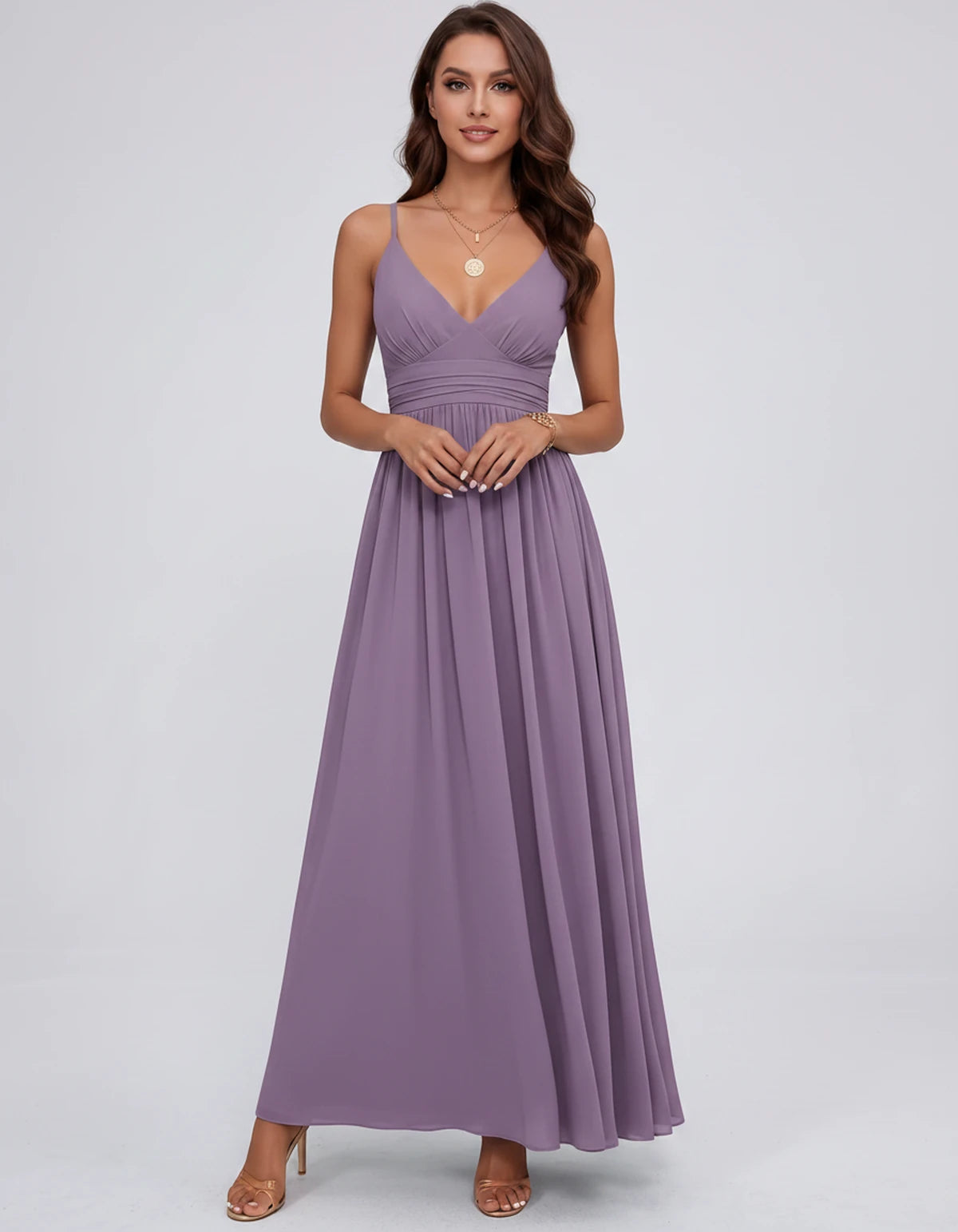 Belisse Maxi Dress — Dusty Purple | SKU: SD-82788-dustypurple-2,SD-82788-dustypurple-4,SD-82788-dustypurple-6,SD-82788-dustypurple-8,SD-82788-dustypurple-10,SD-82788-dustypurple-12,SD-82788-dustypurple-14,SD-82788-dustypurple-16,SD-82788-dustypurple-16W,SD-82788-dustypurple-18W,SD-82788-dustypurple-20W,SD-82788-dustypurple-22W
