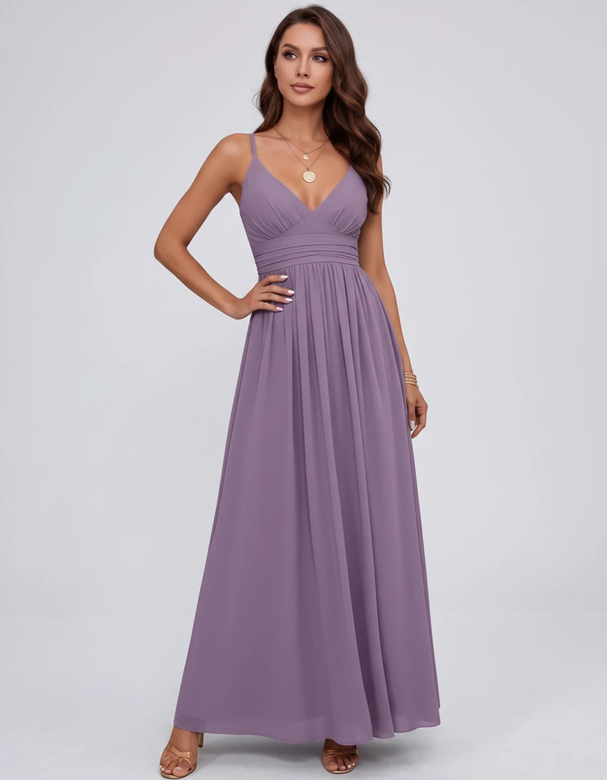 Belisse Maxi Dress — Dusty Purple | SKU: SD-82788-dustypurple-2,SD-82788-dustypurple-4,SD-82788-dustypurple-6,SD-82788-dustypurple-8,SD-82788-dustypurple-10,SD-82788-dustypurple-12,SD-82788-dustypurple-14,SD-82788-dustypurple-16,SD-82788-dustypurple-16W,SD-82788-dustypurple-18W,SD-82788-dustypurple-20W,SD-82788-dustypurple-22W