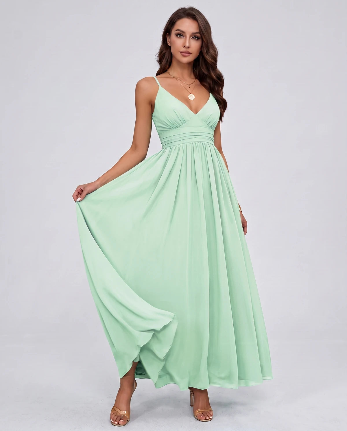 Belisse Maxi Dress — Mint Green