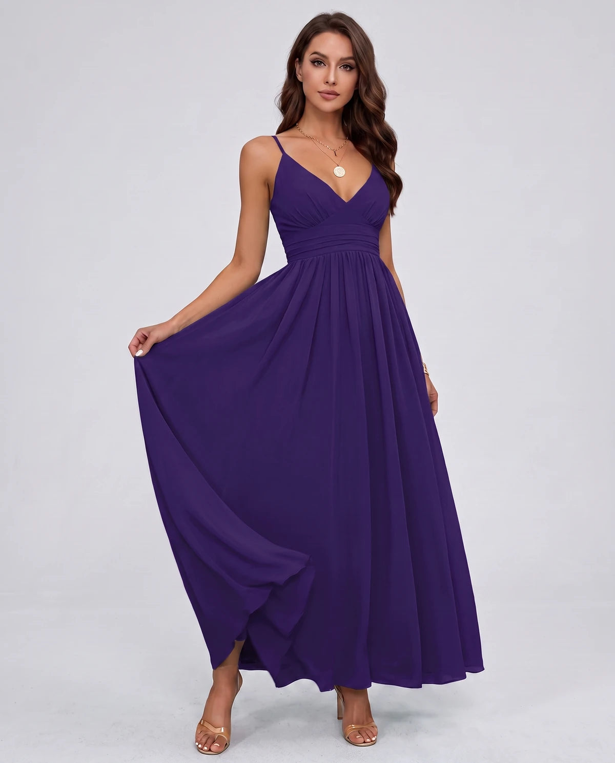 Belisse Maxi Dress — Purple