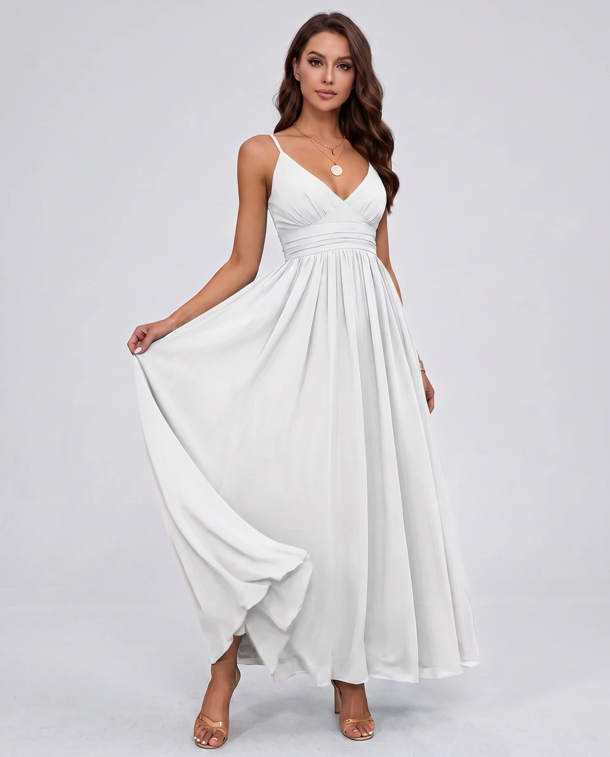Belisse Maxi Dress — White