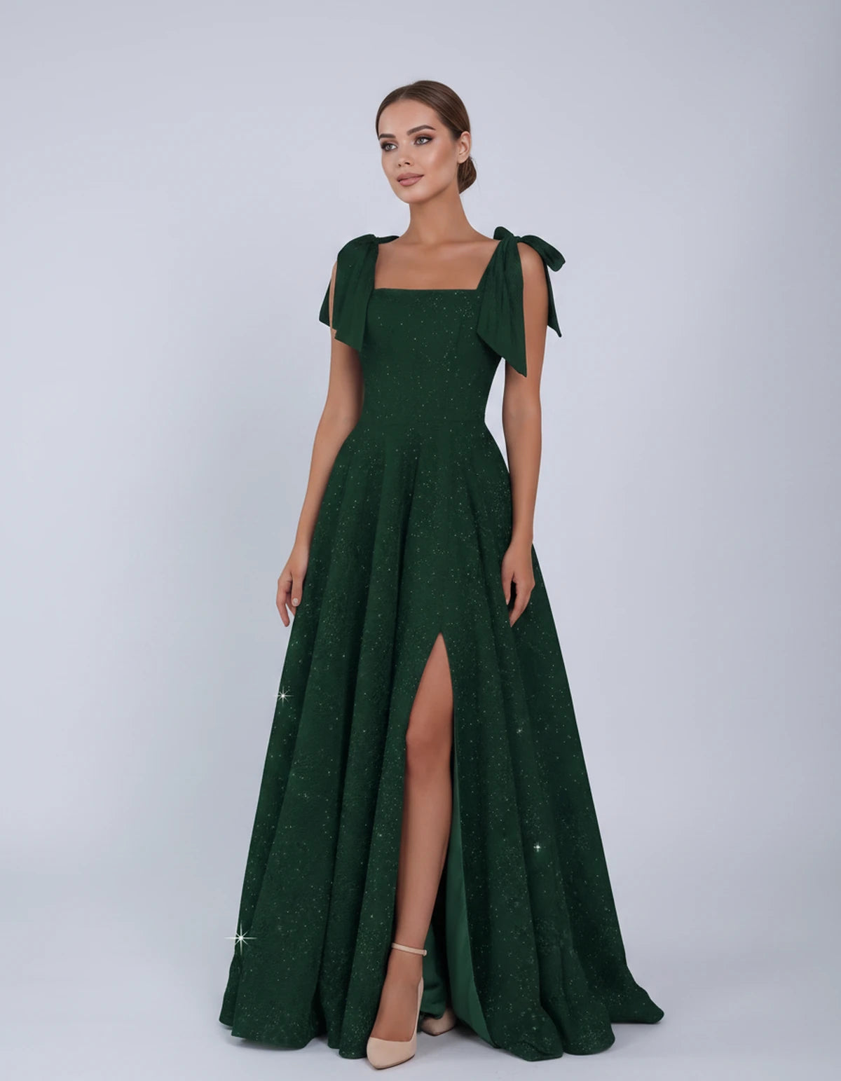 Bellamy Maxi Dress — Dark Green | SKU: SD-00075-darkgreen-2,SD-00075-darkgreen-4,SD-00075-darkgreen-6,SD-00075-darkgreen-8,SD-00075-darkgreen-10,SD-00075-darkgreen-12,SD-00075-darkgreen-14,SD-00075-darkgreen-16,SD-00075-darkgreen-16W,SD-00075-darkgreen-18W,SD-00075-darkgreen-20W,SD-00075-darkgreen-22W