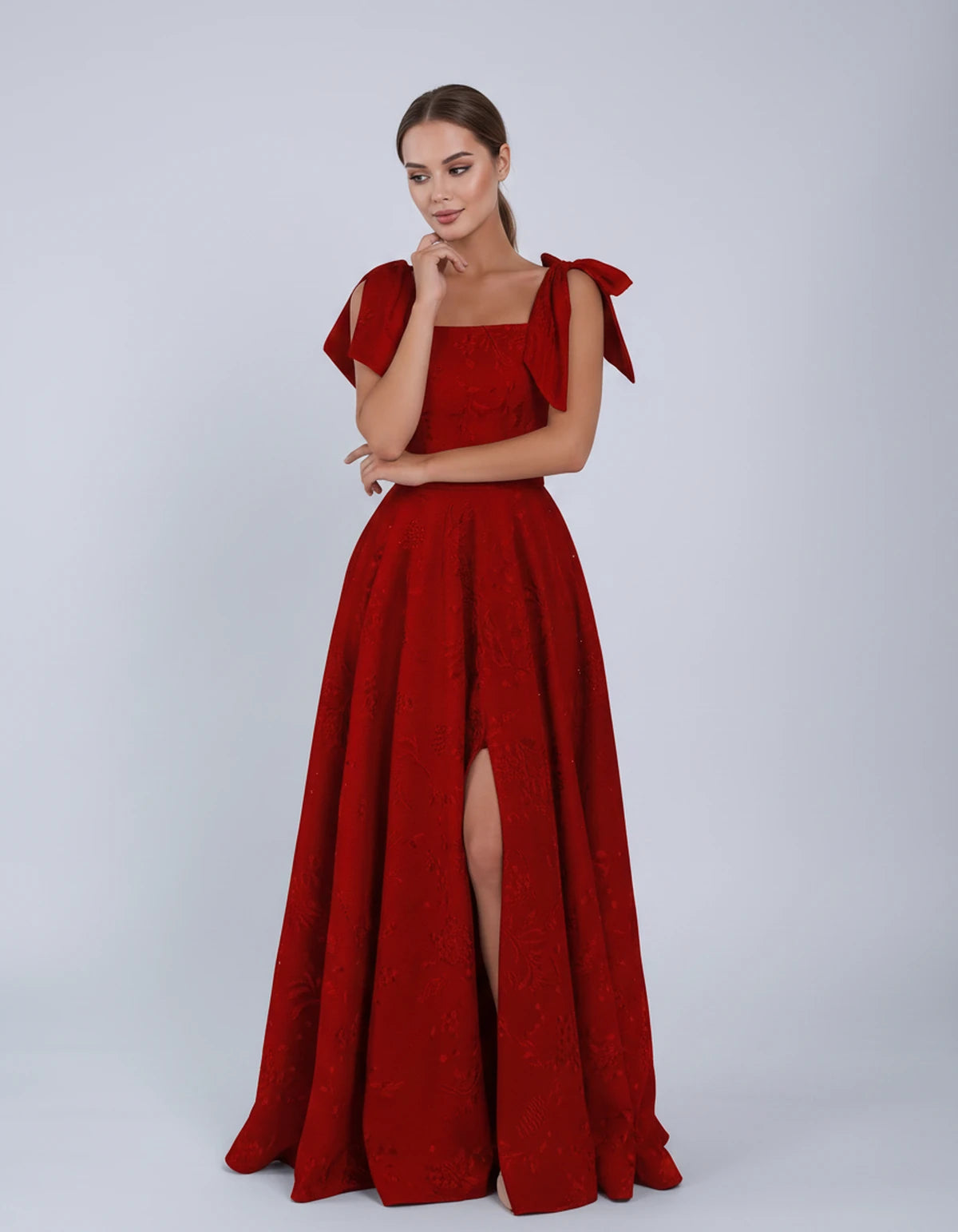Bellamy Maxi Dress — Red | SKU: SD-00075-red-2,SD-00075-red-4,SD-00075-red-6,SD-00075-red-8,SD-00075-red-10,SD-00075-red-12,SD-00075-red-14,SD-00075-red-16,SD-00075-red-16W,SD-00075-red-18W,SD-00075-red-20W,SD-00075-red-22W