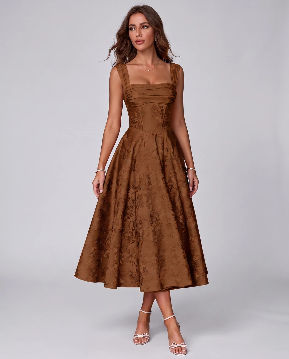 Bellerose Midi Dresses — Burnt Orange