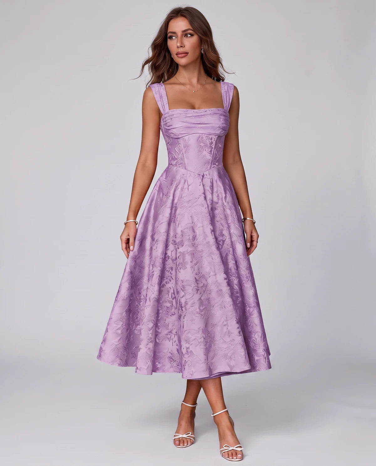 Bellerose Midi Dresses — Dusty Purple