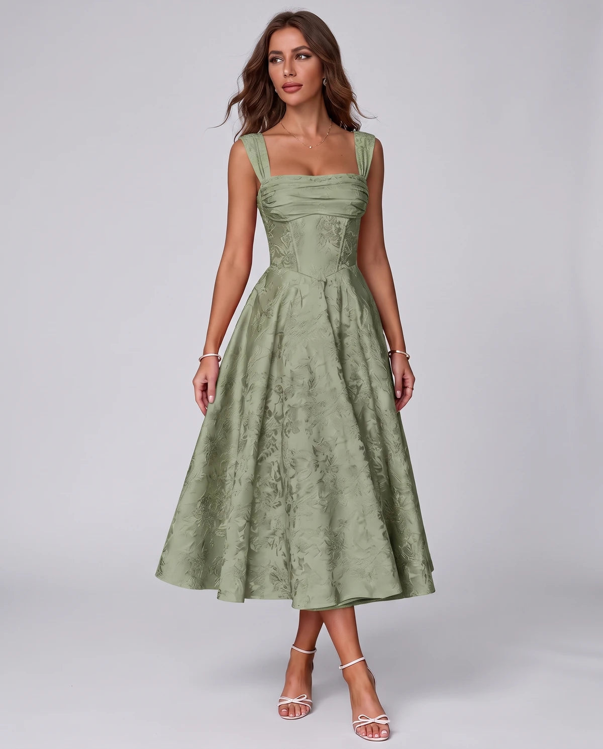 Bellerose Midi Dresses — Dusty Sage
