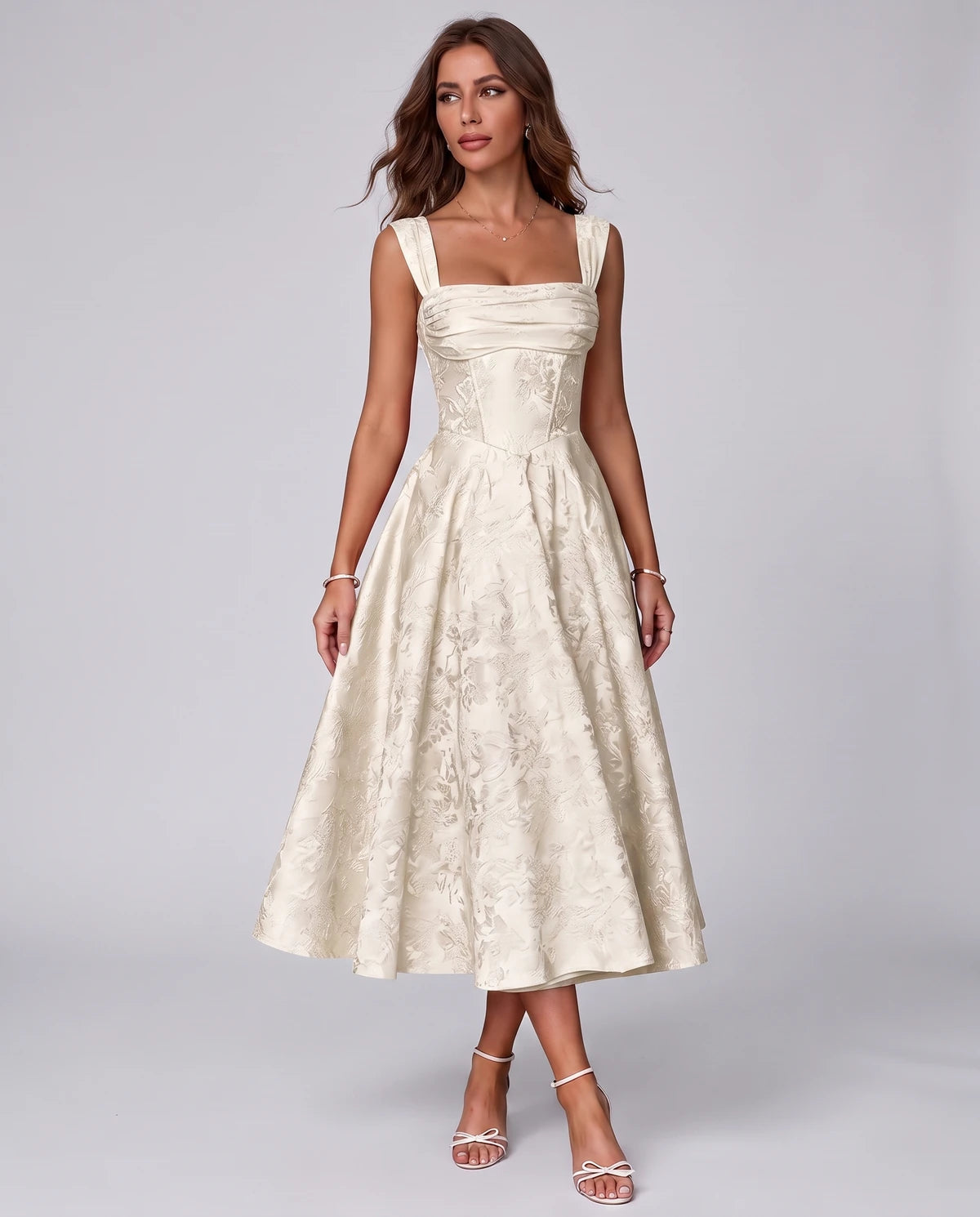 Bellerose Midi Dresses — Ivory