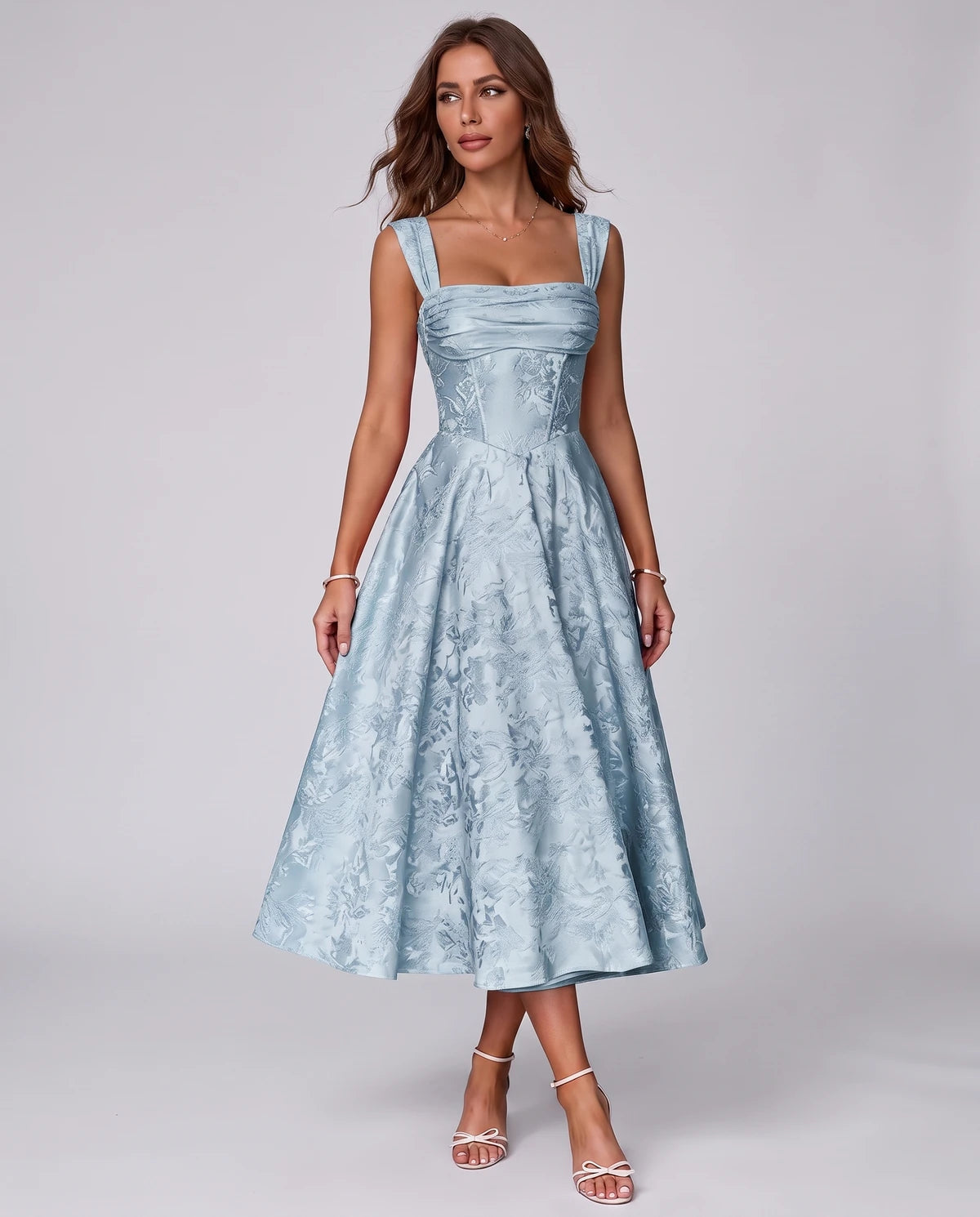 Bellerose Midi Dresses — Light Blue