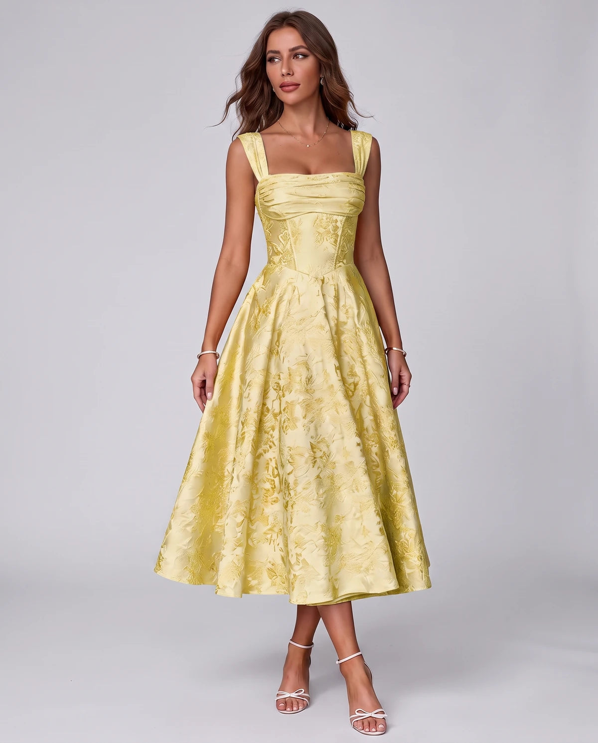 Bellerose Midi Dresses — Yellow