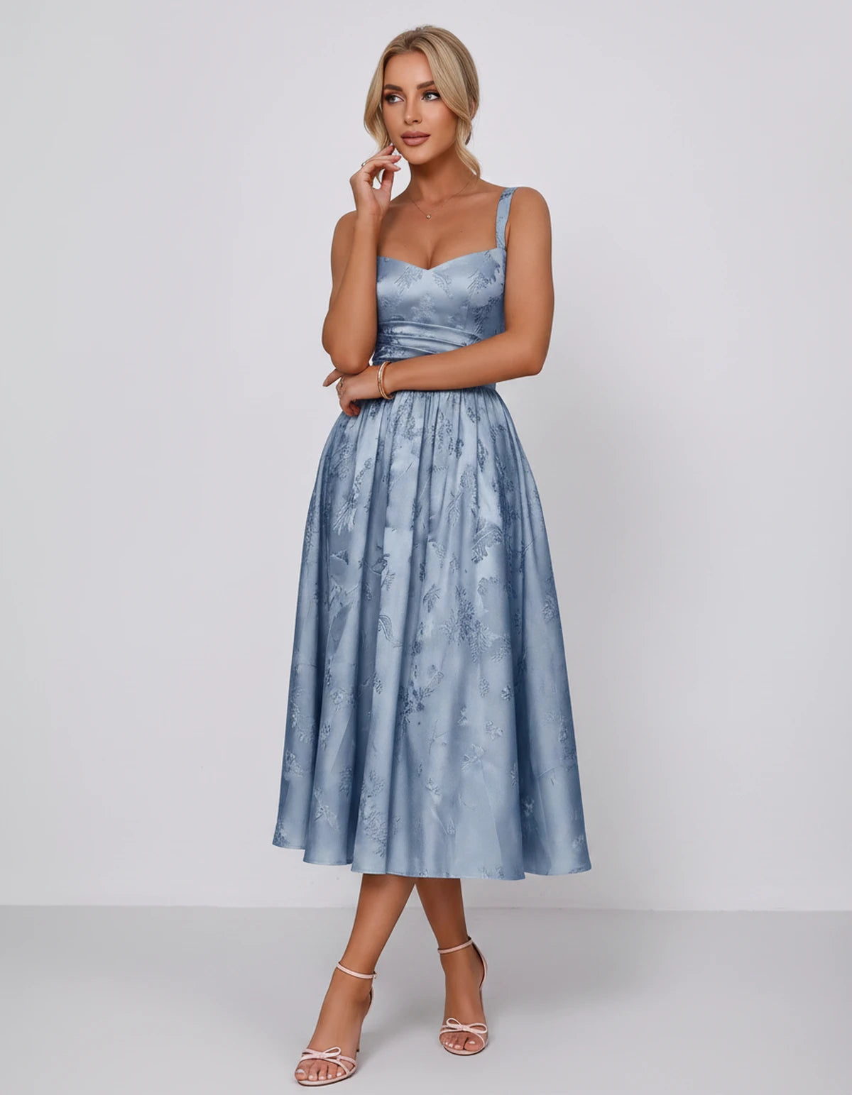 Belvedere Midi Dresses — Dusty Blue | SKU: SD-84503-dustyblue-2,SD-84503-dustyblue-4,SD-84503-dustyblue-6,SD-84503-dustyblue-8,SD-84503-dustyblue-10,SD-84503-dustyblue-12,SD-84503-dustyblue-14,SD-84503-dustyblue-16,SD-84503-dustyblue-16W,SD-84503-dustyblue-18W,SD-84503-dustyblue-20W