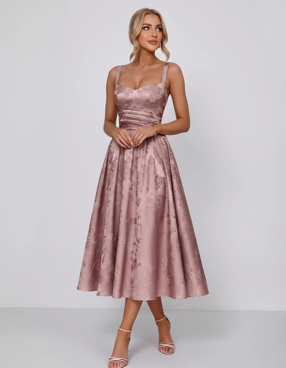Belvedere Midi Dresses — Dusty Rose | SKU: SD-84503-dustyrose-2,SD-84503-dustyrose-4,SD-84503-dustyrose-6,SD-84503-dustyrose-8,SD-84503-dustyrose-10,SD-84503-dustyrose-12,SD-84503-dustyrose-14,SD-84503-dustyrose-16,SD-84503-dustyrose-16W,SD-84503-dustyrose-18W,SD-84503-dustyrose-20W