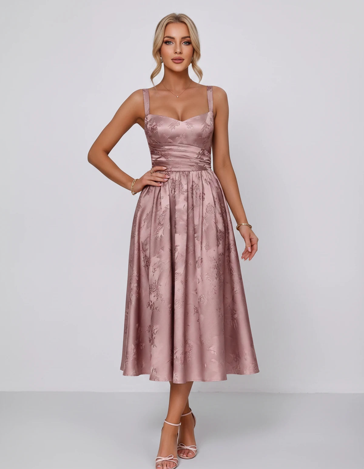 Belvedere Midi Dresses — Dusty Rose | SKU: SD-84503-dustyrose-2,SD-84503-dustyrose-4,SD-84503-dustyrose-6,SD-84503-dustyrose-8,SD-84503-dustyrose-10,SD-84503-dustyrose-12,SD-84503-dustyrose-14,SD-84503-dustyrose-16,SD-84503-dustyrose-16W,SD-84503-dustyrose-18W,SD-84503-dustyrose-20W