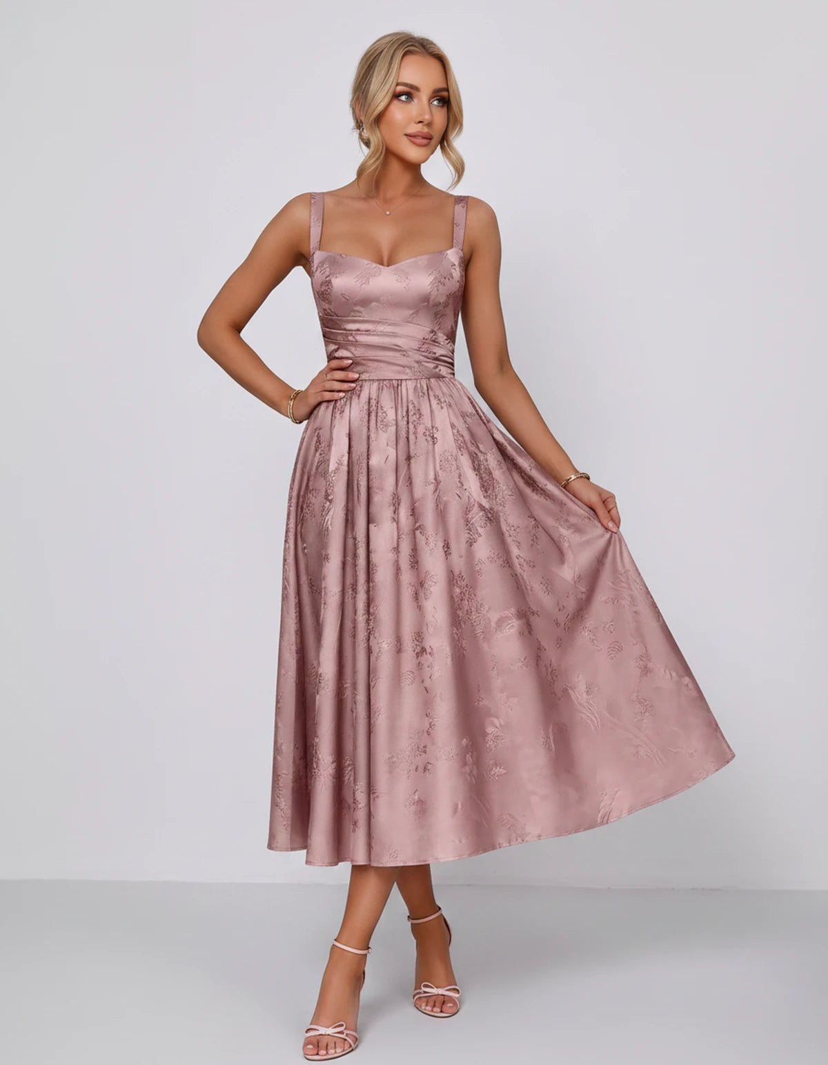 Belvedere Midi Dresses — Dusty Rose | SKU: SD-84503-dustyrose-2,SD-84503-dustyrose-4,SD-84503-dustyrose-6,SD-84503-dustyrose-8,SD-84503-dustyrose-10,SD-84503-dustyrose-12,SD-84503-dustyrose-14,SD-84503-dustyrose-16,SD-84503-dustyrose-16W,SD-84503-dustyrose-18W,SD-84503-dustyrose-20W
