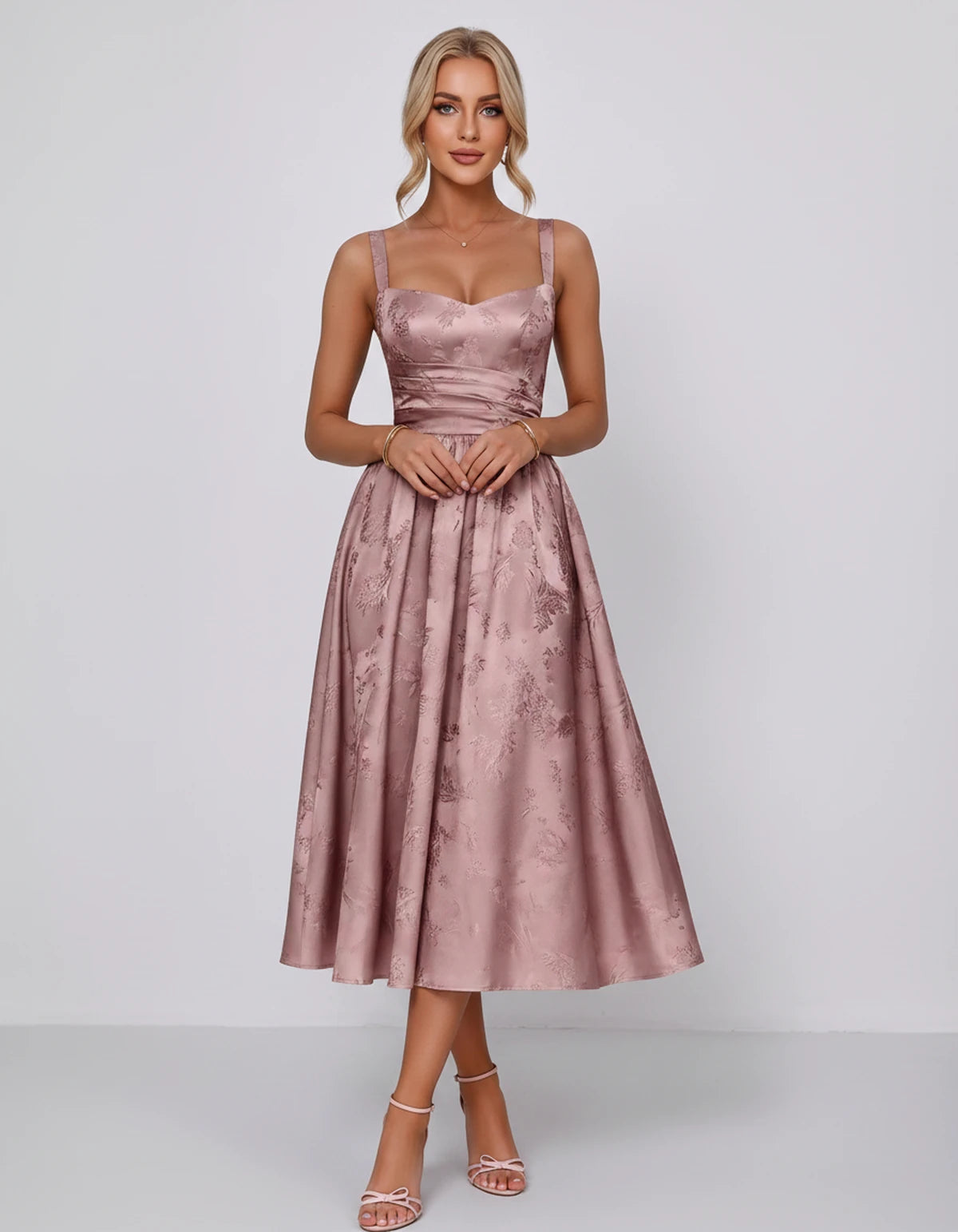 Belvedere Midi Dresses — Dusty Rose | SKU: SD-84503-dustyrose-2,SD-84503-dustyrose-4,SD-84503-dustyrose-6,SD-84503-dustyrose-8,SD-84503-dustyrose-10,SD-84503-dustyrose-12,SD-84503-dustyrose-14,SD-84503-dustyrose-16,SD-84503-dustyrose-16W,SD-84503-dustyrose-18W,SD-84503-dustyrose-20W