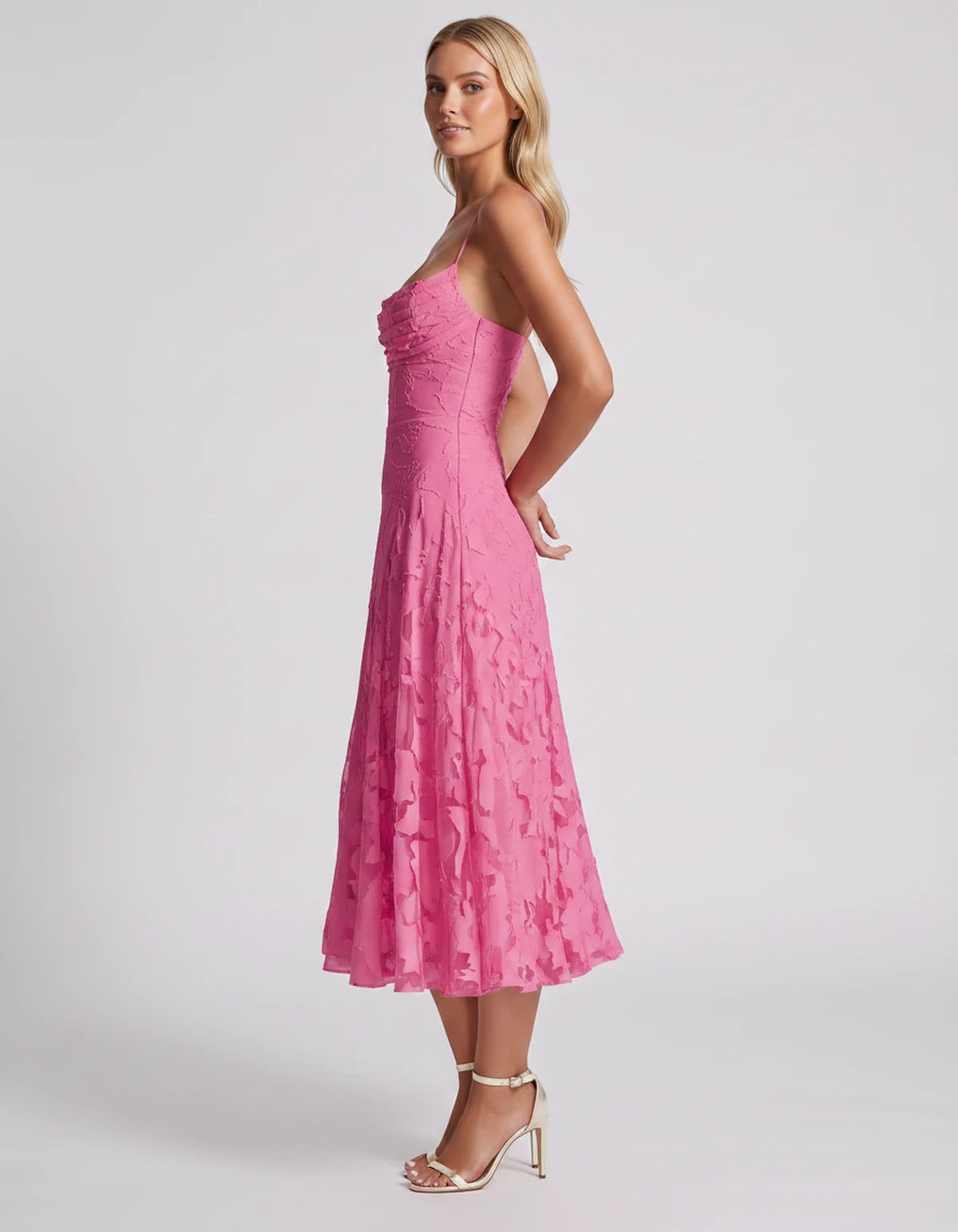 Benedetta Midi Dresses — Hot Pink | SKU: SD-33761-hotpink-2,SD-33761-hotpink-4,SD-33761-hotpink-6,SD-33761-hotpink-8,SD-33761-hotpink-10,SD-33761-hotpink-12,SD-33761-hotpink-14,SD-33761-hotpink-16,SD-33761-hotpink-16W,SD-33761-hotpink-18W,SD-33761-hotpink-20W,SD-33761-hotpink-22W