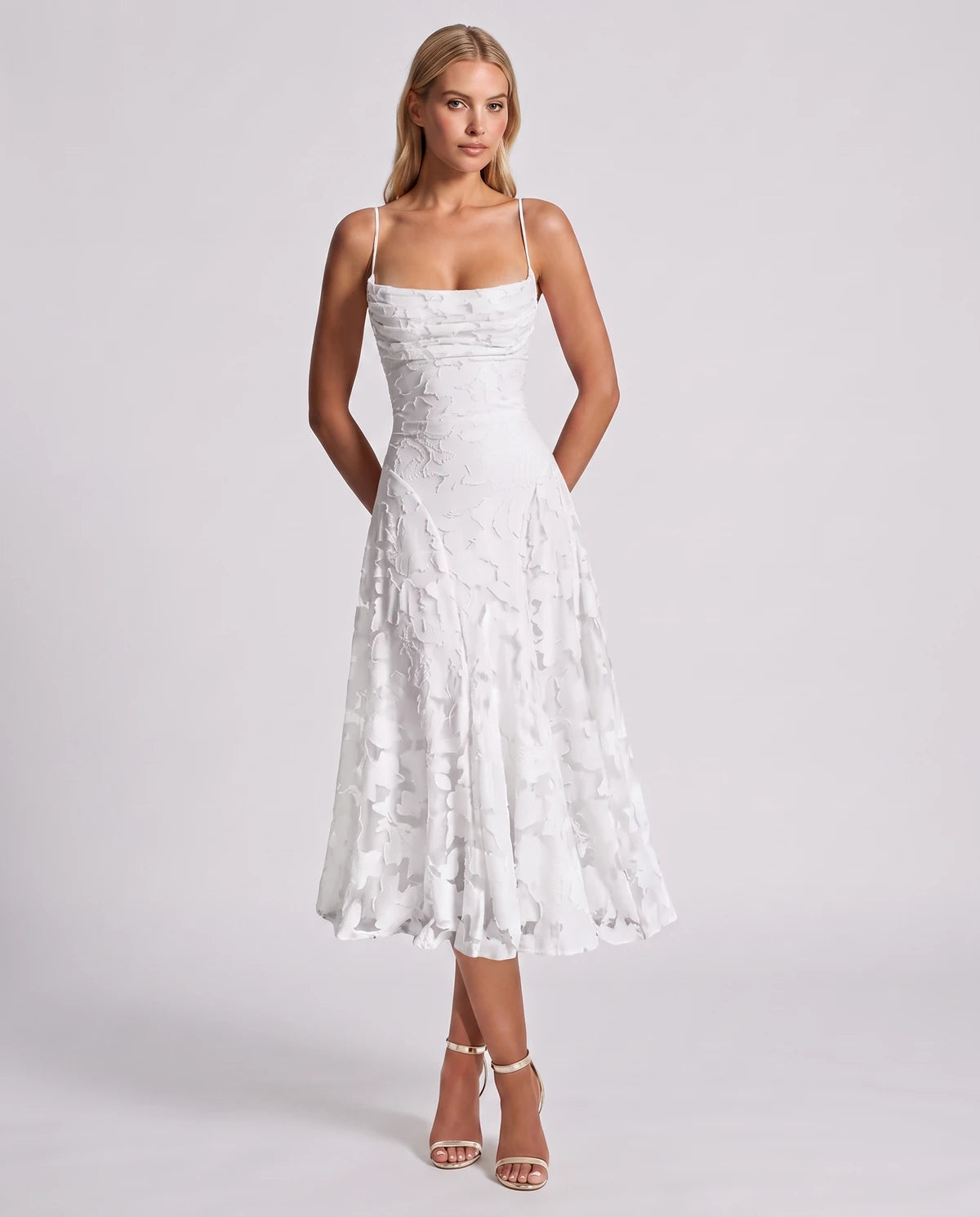 Benedetta Midi Dresses — White