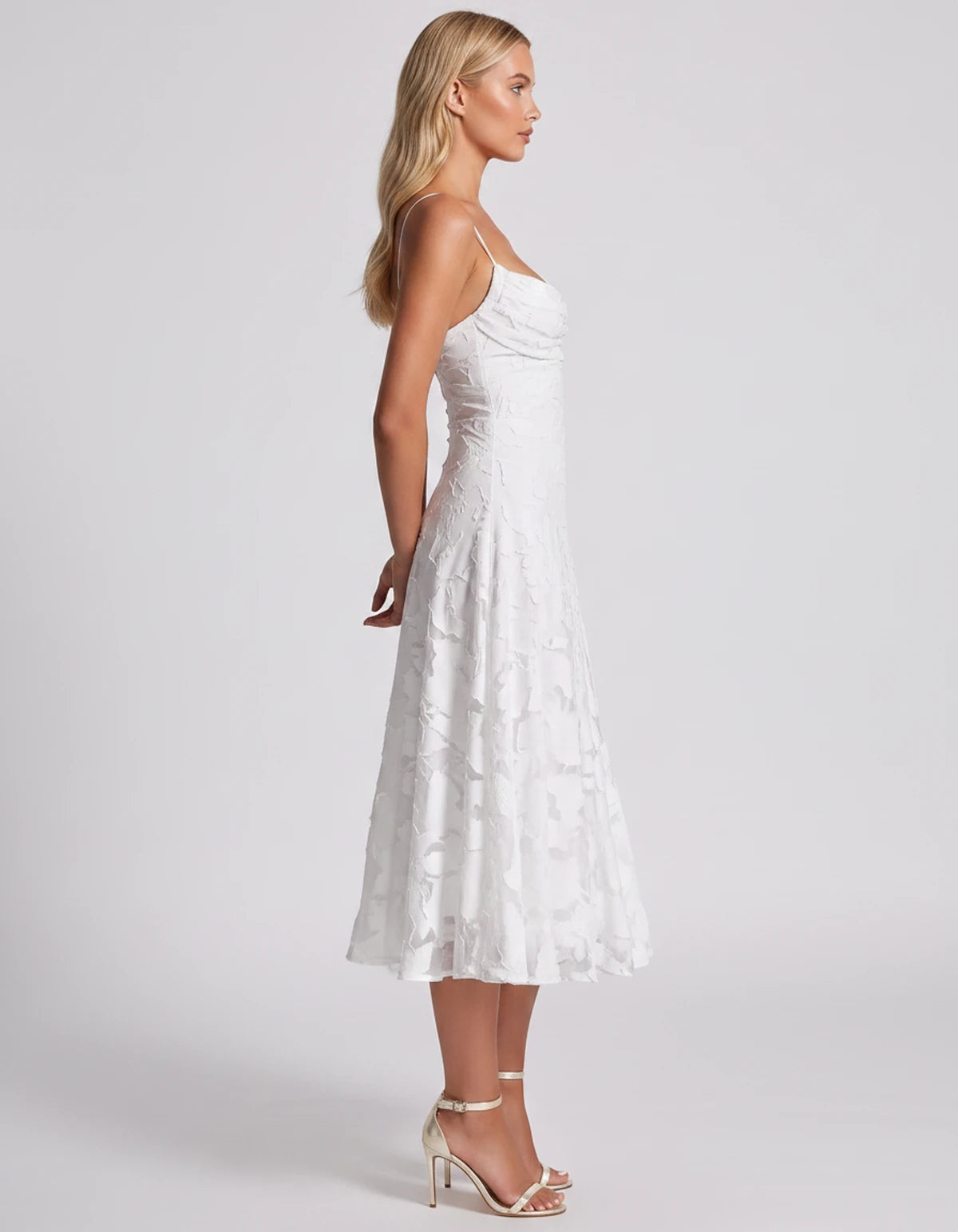 Benedetta Midi Dresses — White | SKU: SD-33761-white-2,SD-33761-white-4,SD-33761-white-6,SD-33761-white-8,SD-33761-white-10,SD-33761-white-12,SD-33761-white-14,SD-33761-white-16,SD-33761-white-16W,SD-33761-white-18W,SD-33761-white-20W,SD-33761-white-22W