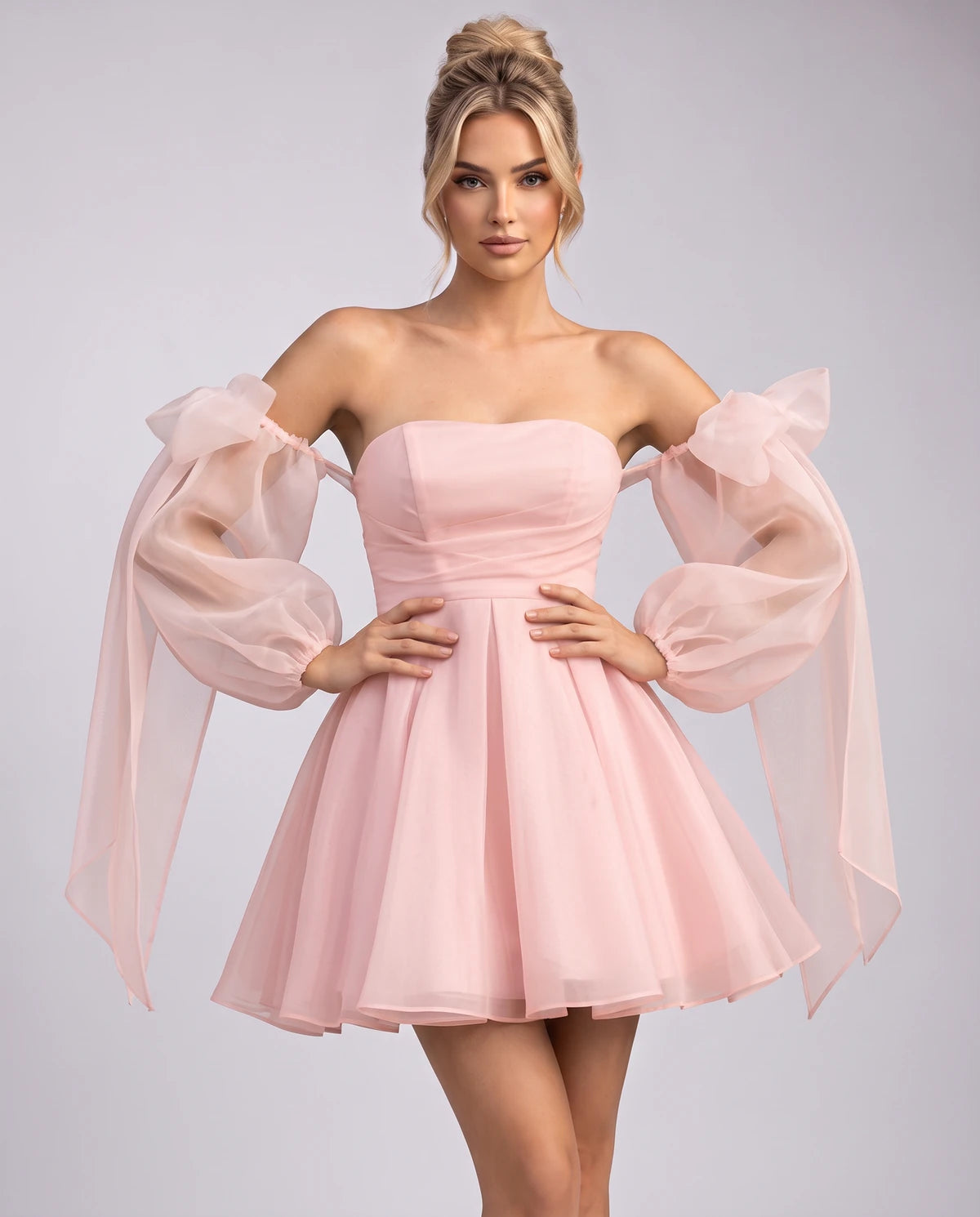 Bergamote Mini Dress — Pink
