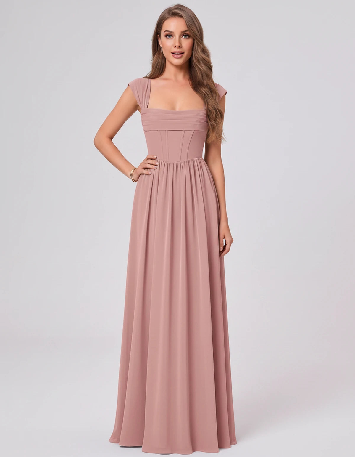 Beryl Maxi Dress — Dusty Rose | SKU: SD-18542-dustyrose-2,SD-18542-dustyrose-4,SD-18542-dustyrose-6,SD-18542-dustyrose-8,SD-18542-dustyrose-10,SD-18542-dustyrose-12,SD-18542-dustyrose-14,SD-18542-dustyrose-16,SD-18542-dustyrose-16W,SD-18542-dustyrose-18W,SD-18542-dustyrose-20W,SD-18542-dustyrose-22W,SD-18542-dustyrose-24W