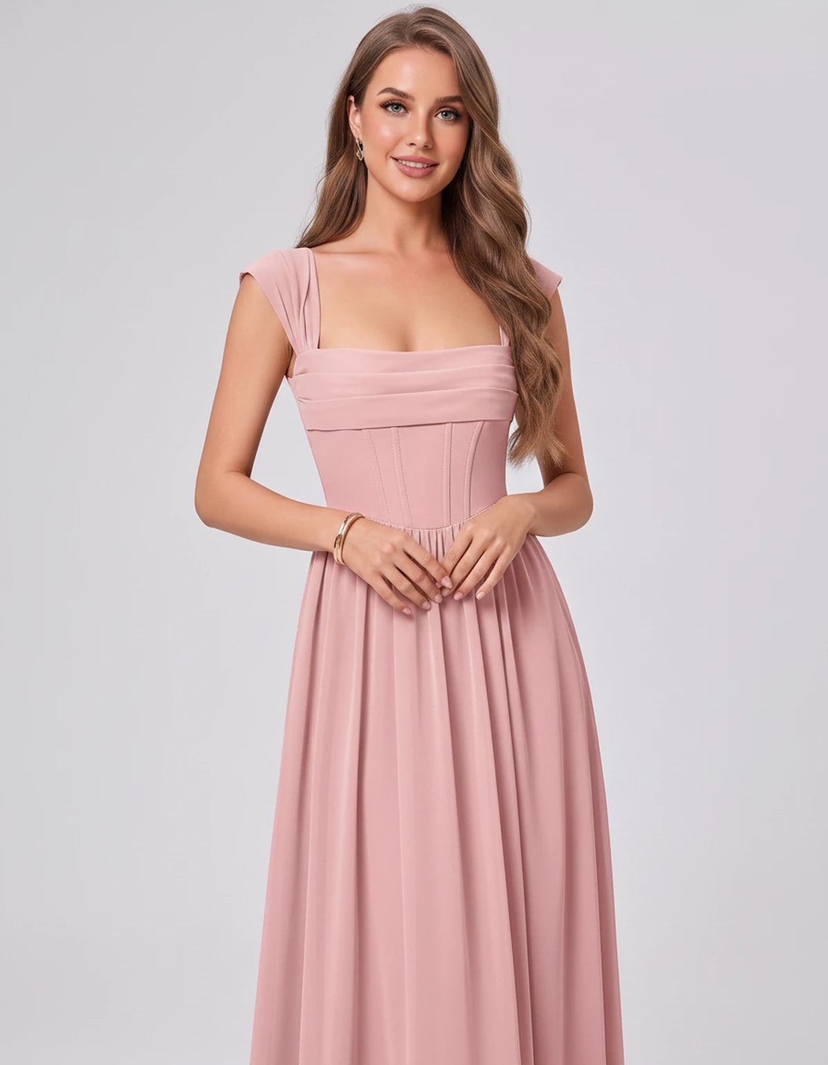 Beryl Maxi Dress — Pink | SKU: SD-18542-pink-2,SD-18542-pink-4,SD-18542-pink-6,SD-18542-pink-8,SD-18542-pink-10,SD-18542-pink-12,SD-18542-pink-14,SD-18542-pink-16,SD-18542-pink-16W,SD-18542-pink-18W,SD-18542-pink-20W,SD-18542-pink-22W,SD-18542-pink-24W