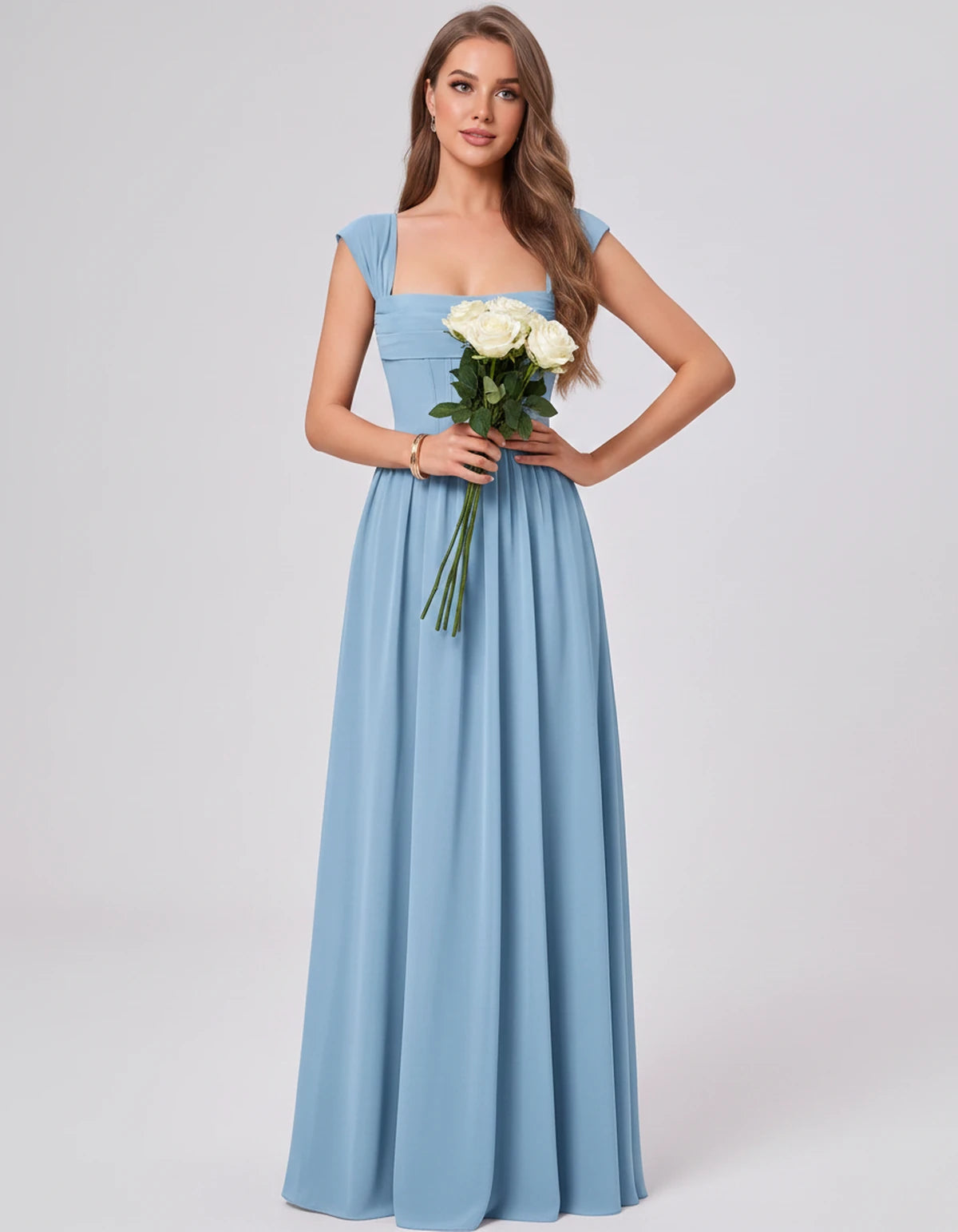 Beryl Maxi Dress — Sky Blue | SKU: SD-18542-skyblue-2,SD-18542-skyblue-4,SD-18542-skyblue-6,SD-18542-skyblue-8,SD-18542-skyblue-10,SD-18542-skyblue-12,SD-18542-skyblue-14,SD-18542-skyblue-16,SD-18542-skyblue-16W,SD-18542-skyblue-18W,SD-18542-skyblue-20W,SD-18542-skyblue-22W,SD-18542-skyblue-24W