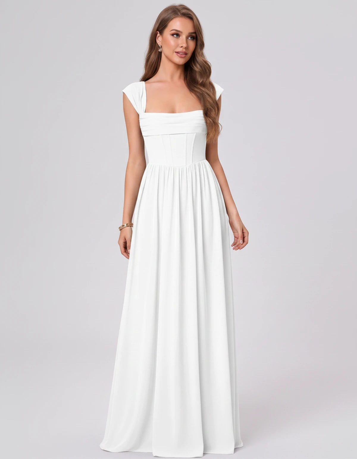 Beryl Maxi Dress — White | SKU: SD-18542-white-2,SD-18542-white-4,SD-18542-white-6,SD-18542-white-8,SD-18542-white-10,SD-18542-white-12,SD-18542-white-14,SD-18542-white-16,SD-18542-white-16W,SD-18542-white-18W,SD-18542-white-20W,SD-18542-white-22W,SD-18542-white-24W
