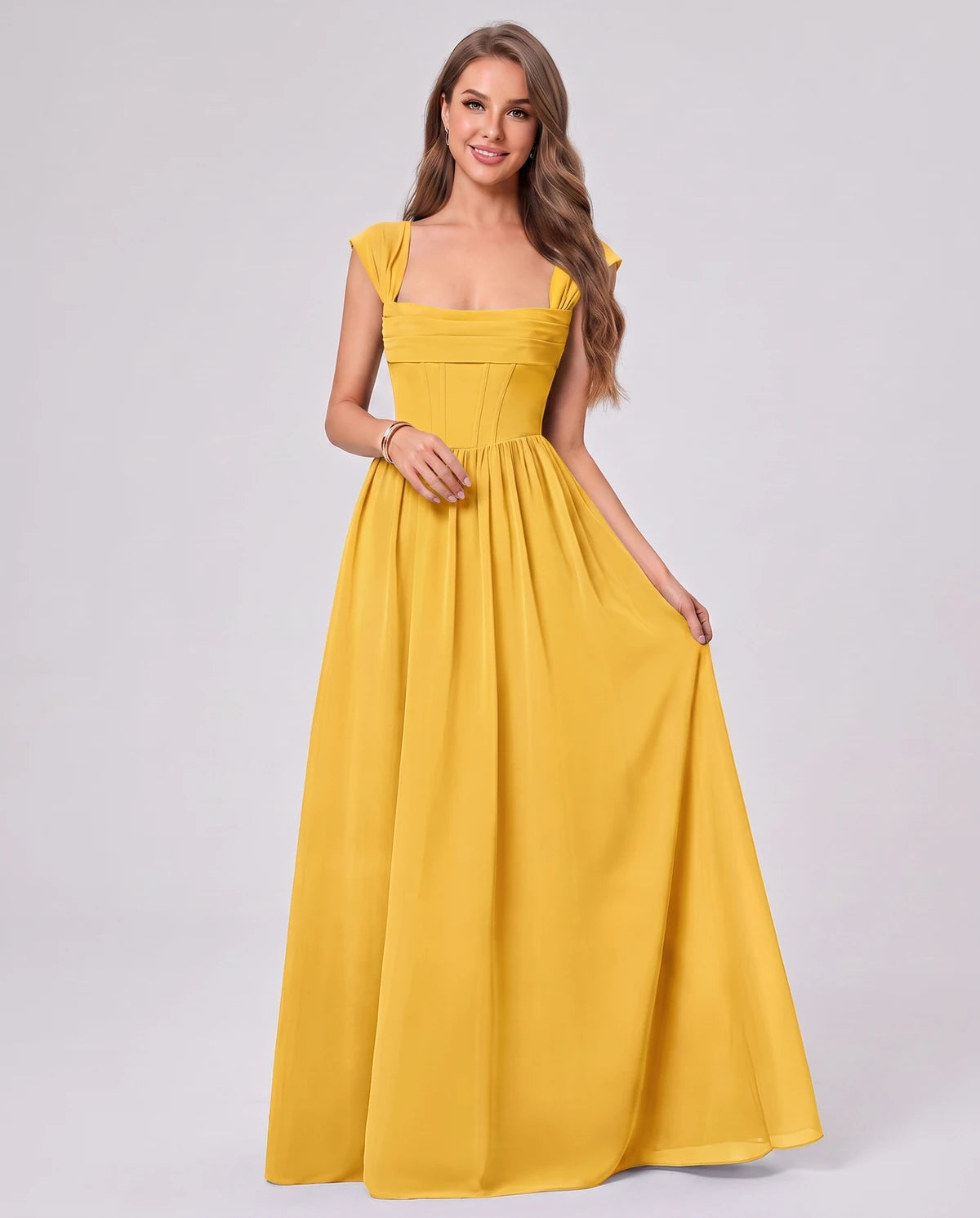 Beryl Maxi Dress — Yellow