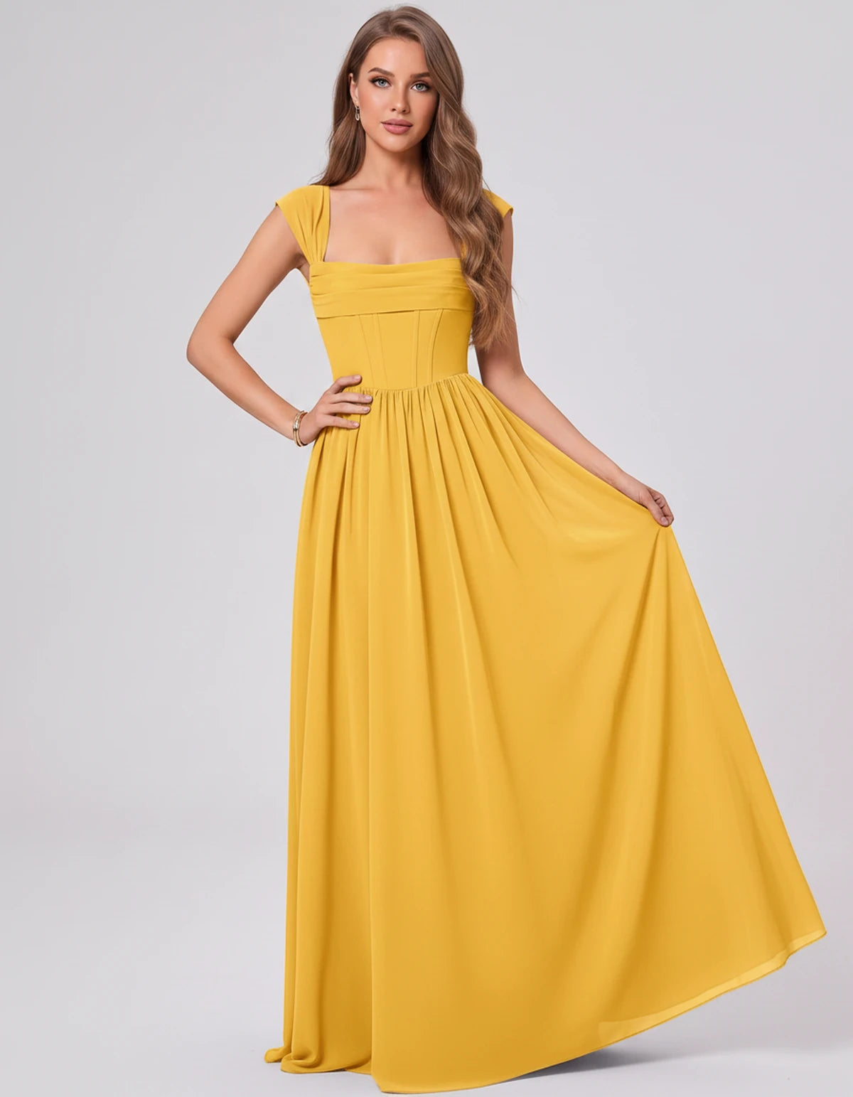 Beryl Maxi Dress — Yellow | SKU: SD-18542-yellow-2,SD-18542-yellow-4,SD-18542-yellow-6,SD-18542-yellow-8,SD-18542-yellow-10,SD-18542-yellow-12,SD-18542-yellow-14,SD-18542-yellow-16,SD-18542-yellow-16W,SD-18542-yellow-18W,SD-18542-yellow-20W,SD-18542-yellow-22W,SD-18542-yellow-24W