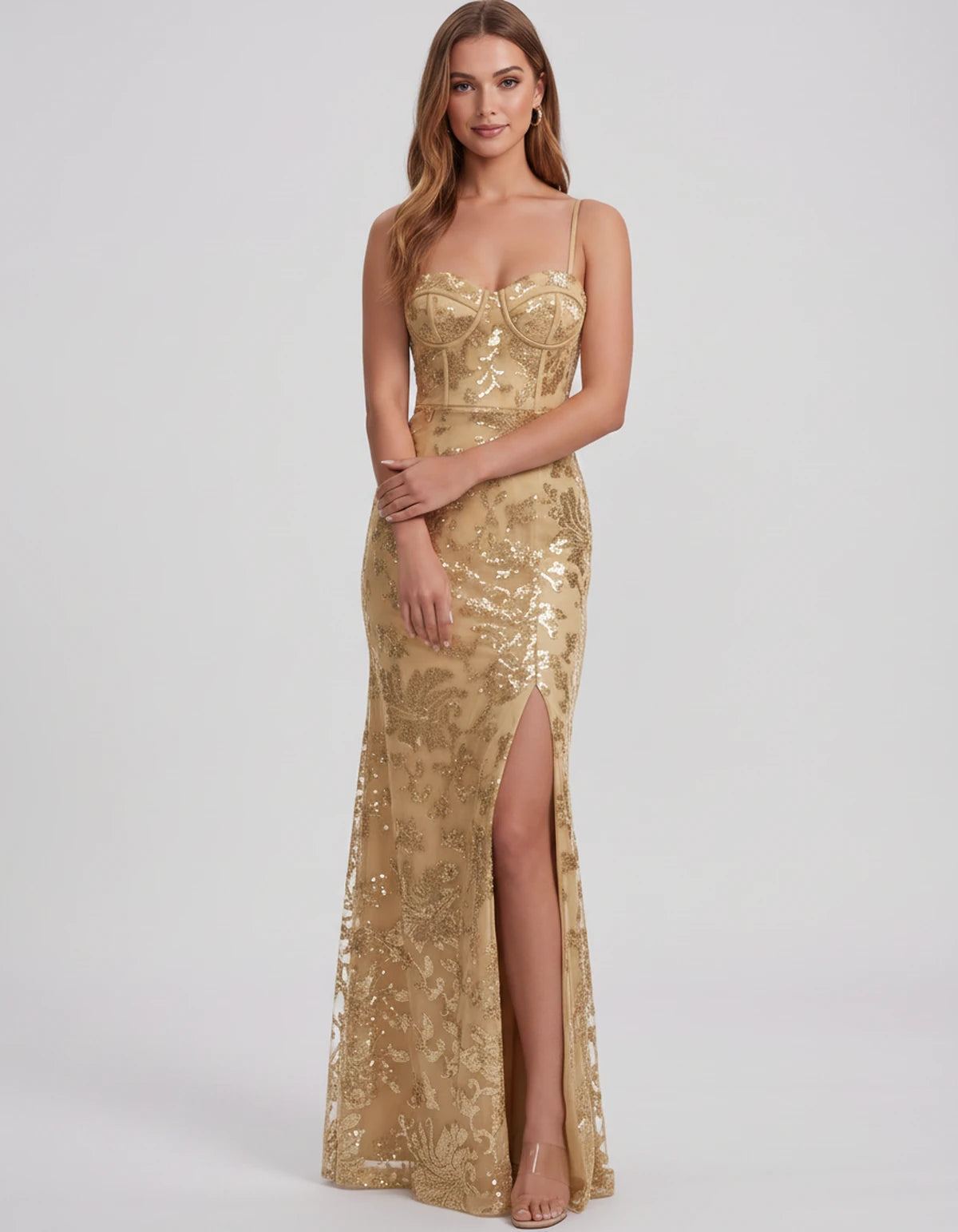 Bexley Maxi Dress — Champagne | SKU: SD-15030-champagne-2,SD-15030-champagne-4,SD-15030-champagne-6,SD-15030-champagne-8,SD-15030-champagne-10,SD-15030-champagne-12,SD-15030-champagne-14,SD-15030-champagne-16,SD-15030-champagne-16W,SD-15030-champagne-18W,SD-15030-champagne-20W,SD-15030-champagne-22W,SD-15030-champagne-24W