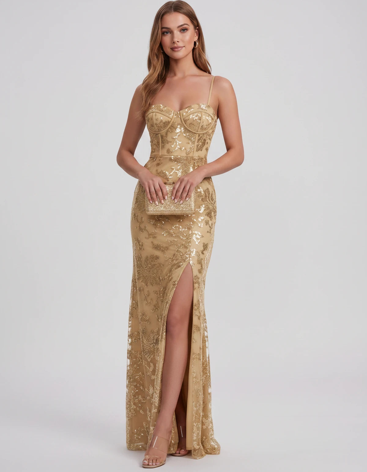 Bexley Maxi Dress — Champagne | SKU: SD-15030-champagne-2,SD-15030-champagne-4,SD-15030-champagne-6,SD-15030-champagne-8,SD-15030-champagne-10,SD-15030-champagne-12,SD-15030-champagne-14,SD-15030-champagne-16,SD-15030-champagne-16W,SD-15030-champagne-18W,SD-15030-champagne-20W,SD-15030-champagne-22W,SD-15030-champagne-24W