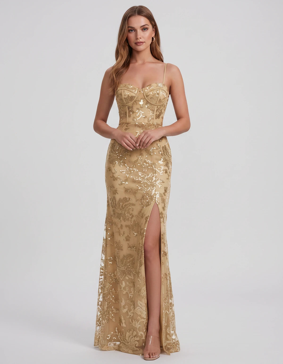Bexley Maxi Dress — Champagne | SKU: SD-15030-champagne-2,SD-15030-champagne-4,SD-15030-champagne-6,SD-15030-champagne-8,SD-15030-champagne-10,SD-15030-champagne-12,SD-15030-champagne-14,SD-15030-champagne-16,SD-15030-champagne-16W,SD-15030-champagne-18W,SD-15030-champagne-20W,SD-15030-champagne-22W,SD-15030-champagne-24W