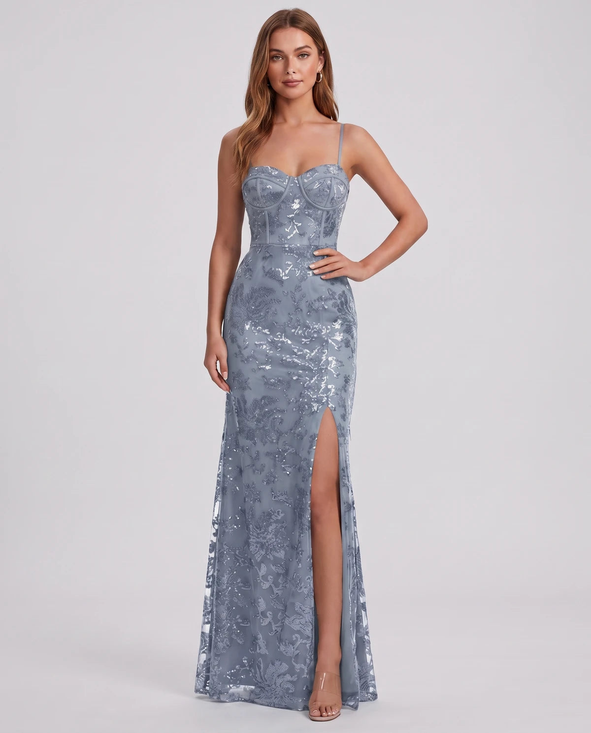 Bexley Maxi Dress — Dusty Blue