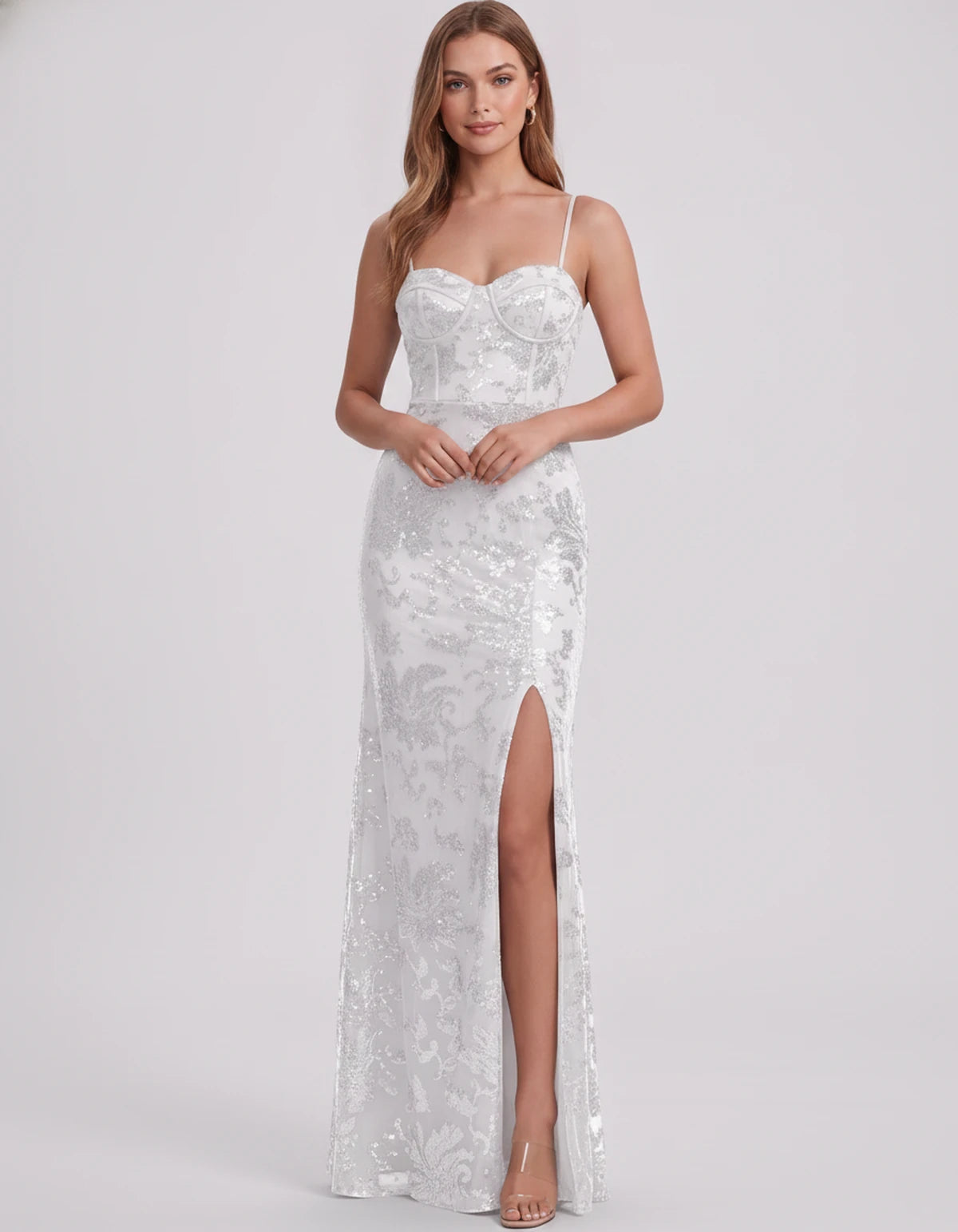 Bexley Maxi Dress — Ivory | SKU: SD-15030-ivory-2,SD-15030-ivory-4,SD-15030-ivory-6,SD-15030-ivory-8,SD-15030-ivory-10,SD-15030-ivory-12,SD-15030-ivory-14,SD-15030-ivory-16,SD-15030-ivory-16W,SD-15030-ivory-18W,SD-15030-ivory-20W,SD-15030-ivory-22W,SD-15030-ivory-24W