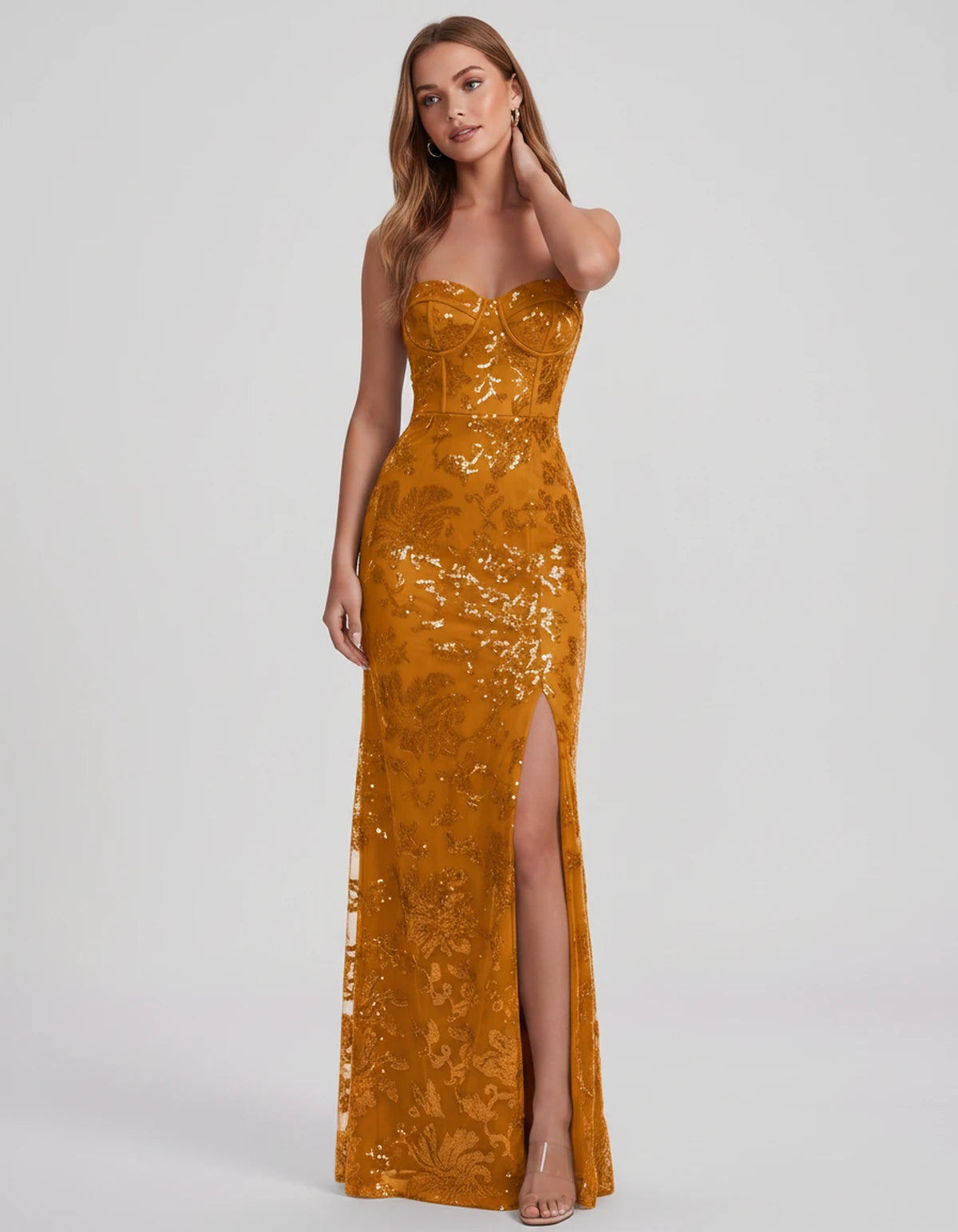 Bexley Maxi Dress — Orange | SKU: SD-15030-orange-2,SD-15030-orange-4,SD-15030-orange-6,SD-15030-orange-8,SD-15030-orange-10,SD-15030-orange-12,SD-15030-orange-14,SD-15030-orange-16,SD-15030-orange-16W,SD-15030-orange-18W,SD-15030-orange-20W,SD-15030-orange-22W,SD-15030-orange-24W