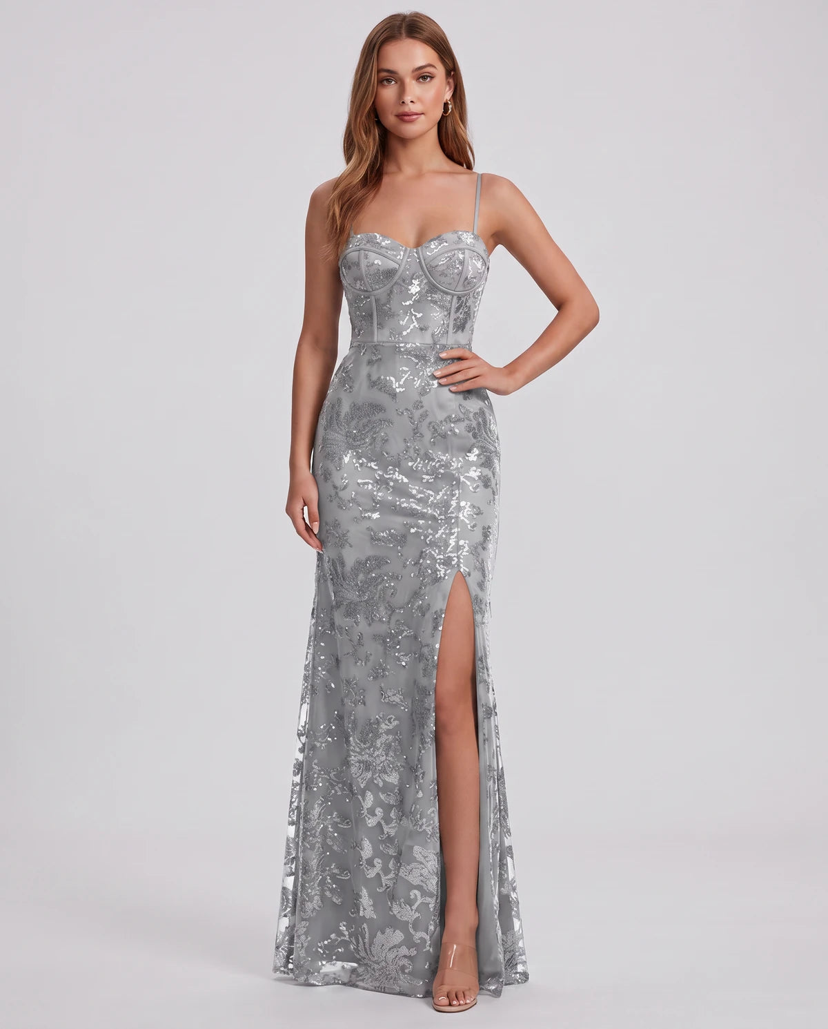 Bexley Maxi Dress — Silver