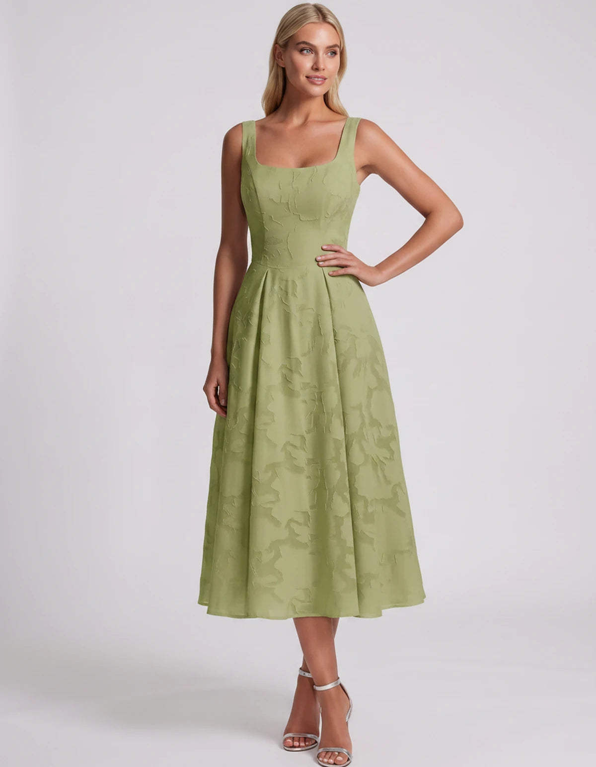 Blanchette Midi Dresses — Dusty Sage | SKU: SD-79480-dustysage-2,SD-79480-dustysage-4,SD-79480-dustysage-6,SD-79480-dustysage-8,SD-79480-dustysage-10,SD-79480-dustysage-12,SD-79480-dustysage-14,SD-79480-dustysage-16,SD-79480-dustysage-16W,SD-79480-dustysage-18W,SD-79480-dustysage-20W,SD-79480-dustysage-22W,SD-79480-dustysage-24W