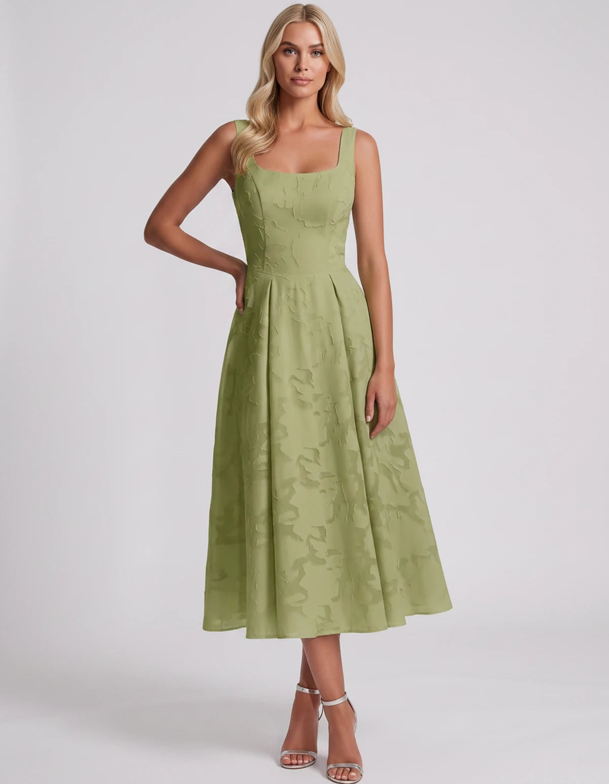 Blanchette Midi Dresses — Dusty Sage | SKU: SD-79480-dustysage-2,SD-79480-dustysage-4,SD-79480-dustysage-6,SD-79480-dustysage-8,SD-79480-dustysage-10,SD-79480-dustysage-12,SD-79480-dustysage-14,SD-79480-dustysage-16,SD-79480-dustysage-16W,SD-79480-dustysage-18W,SD-79480-dustysage-20W,SD-79480-dustysage-22W,SD-79480-dustysage-24W
