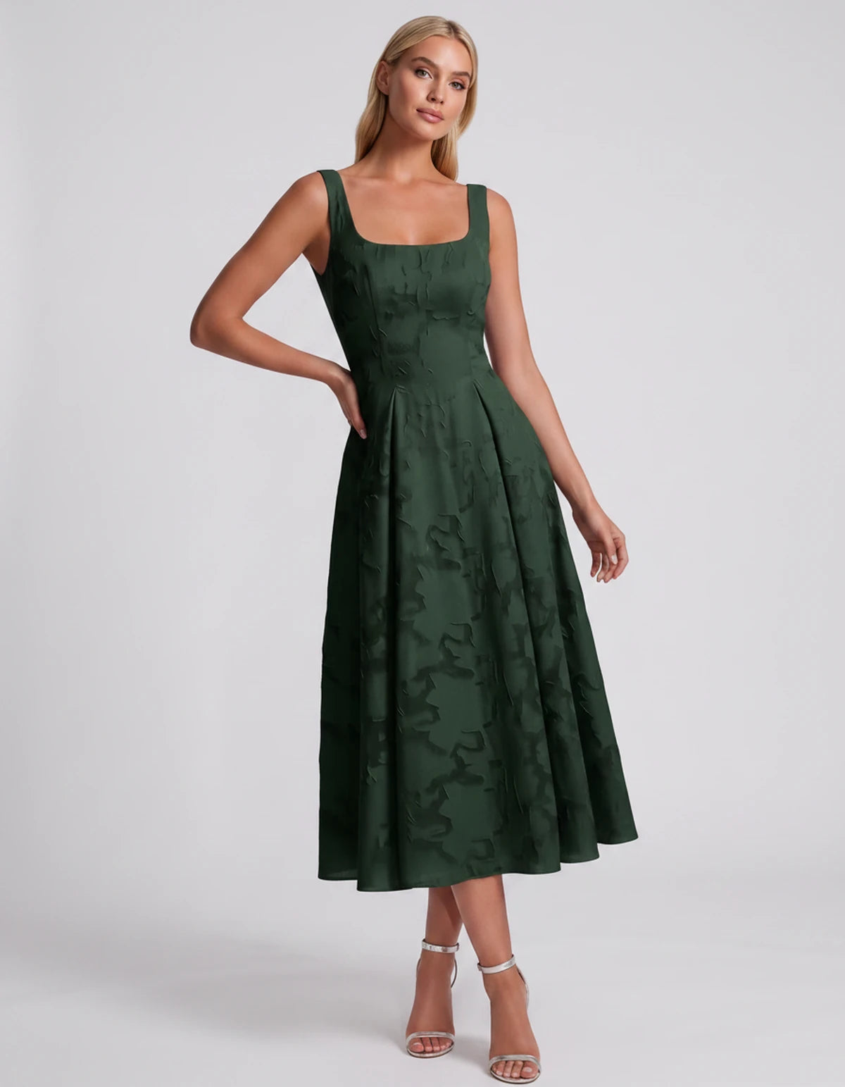 Blanchette Midi Dresses — Emerald Green | SKU: SD-79480-emeraldgreen-2,SD-79480-emeraldgreen-4,SD-79480-emeraldgreen-6,SD-79480-emeraldgreen-8,SD-79480-emeraldgreen-10,SD-79480-emeraldgreen-12,SD-79480-emeraldgreen-14,SD-79480-emeraldgreen-16,SD-79480-emeraldgreen-16W,SD-79480-emeraldgreen-18W,SD-79480-emeraldgreen-20W,SD-79480-emeraldgreen-22W,SD-79480-emeraldgreen-24W