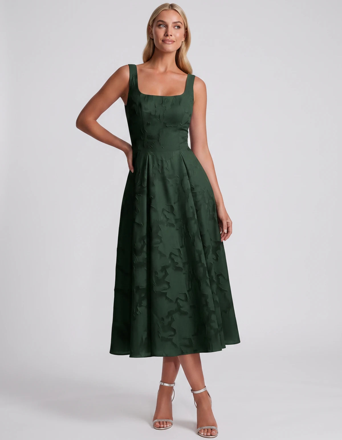 Blanchette Midi Dresses — Emerald Green | SKU: SD-79480-emeraldgreen-2,SD-79480-emeraldgreen-4,SD-79480-emeraldgreen-6,SD-79480-emeraldgreen-8,SD-79480-emeraldgreen-10,SD-79480-emeraldgreen-12,SD-79480-emeraldgreen-14,SD-79480-emeraldgreen-16,SD-79480-emeraldgreen-16W,SD-79480-emeraldgreen-18W,SD-79480-emeraldgreen-20W,SD-79480-emeraldgreen-22W,SD-79480-emeraldgreen-24W