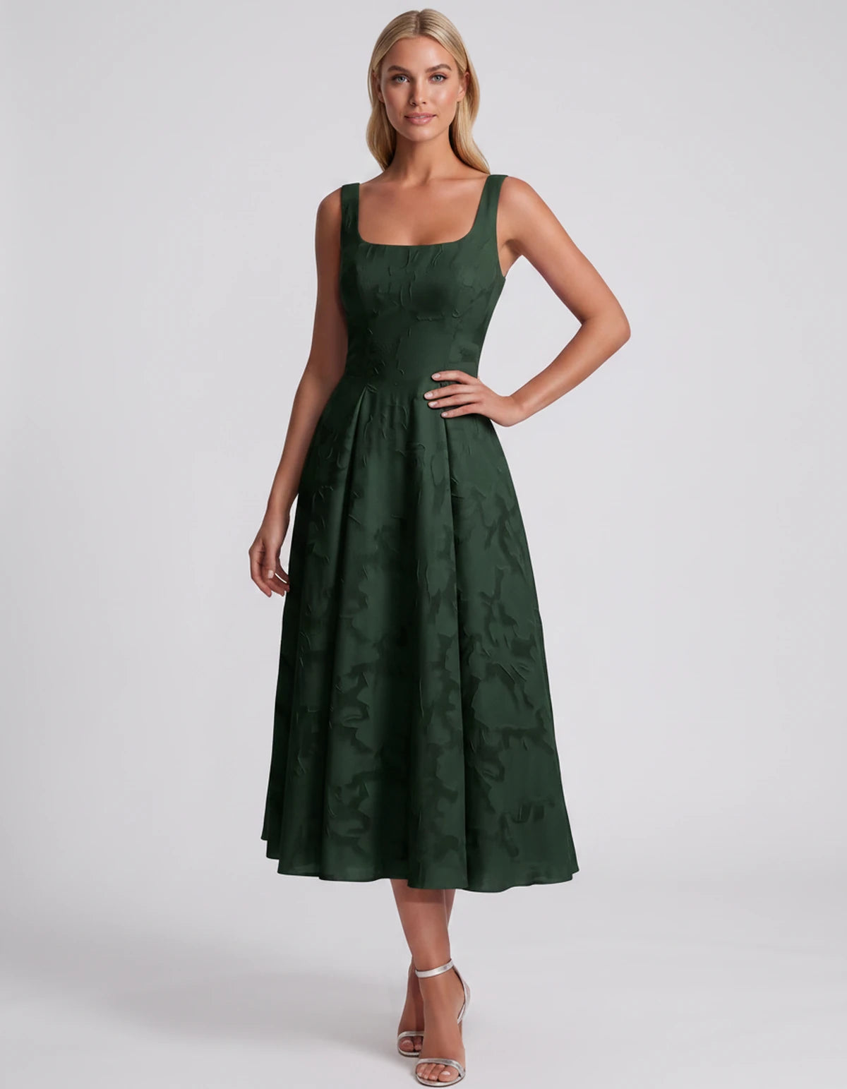 Blanchette Midi Dresses — Emerald Green | SKU: SD-79480-emeraldgreen-2,SD-79480-emeraldgreen-4,SD-79480-emeraldgreen-6,SD-79480-emeraldgreen-8,SD-79480-emeraldgreen-10,SD-79480-emeraldgreen-12,SD-79480-emeraldgreen-14,SD-79480-emeraldgreen-16,SD-79480-emeraldgreen-16W,SD-79480-emeraldgreen-18W,SD-79480-emeraldgreen-20W,SD-79480-emeraldgreen-22W,SD-79480-emeraldgreen-24W