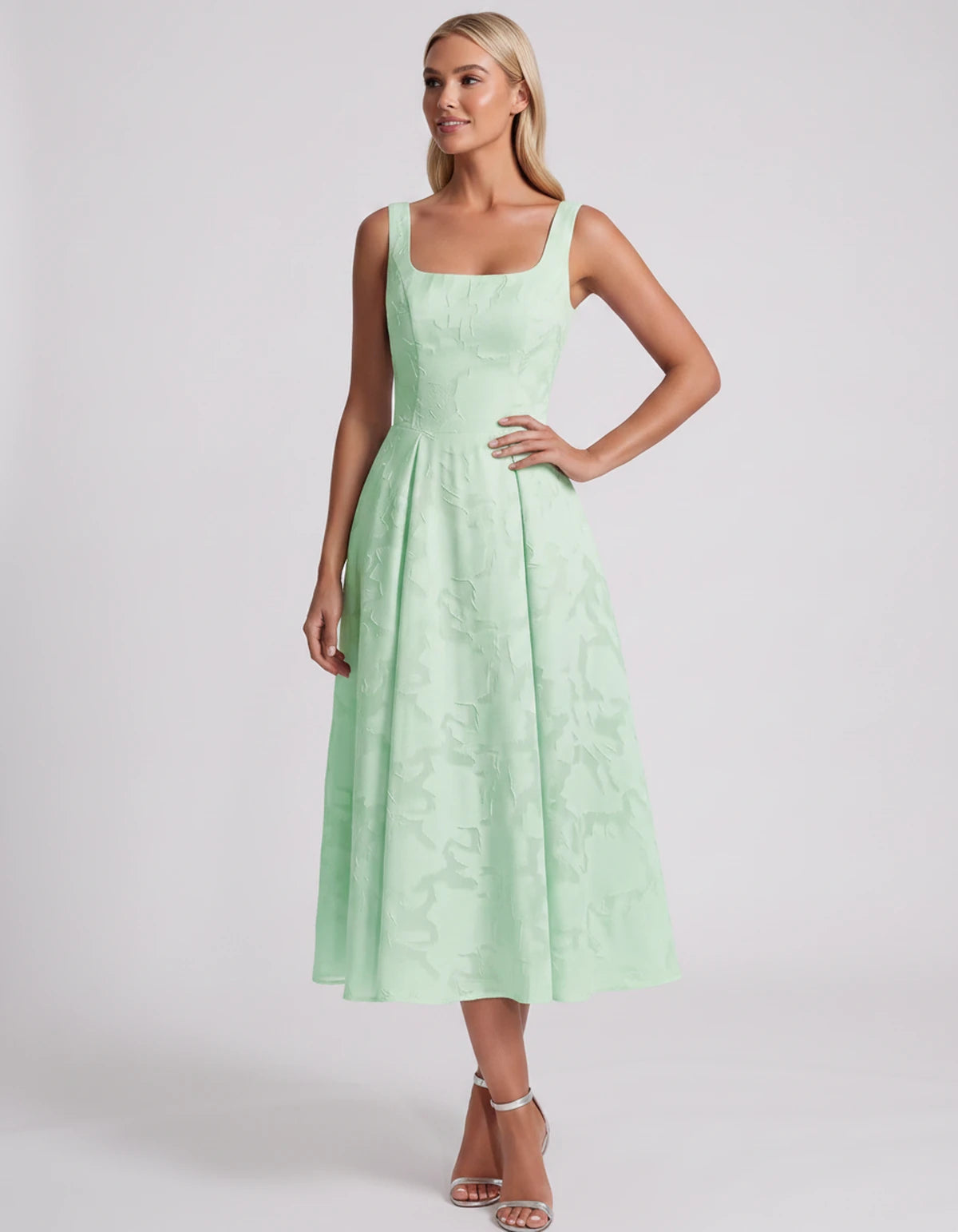 Blanchette Midi Dresses — Mint Green | SKU: SD-79480-mintgreen-2,SD-79480-mintgreen-4,SD-79480-mintgreen-6,SD-79480-mintgreen-8,SD-79480-mintgreen-10,SD-79480-mintgreen-12,SD-79480-mintgreen-14,SD-79480-mintgreen-16,SD-79480-mintgreen-16W,SD-79480-mintgreen-18W,SD-79480-mintgreen-20W,SD-79480-mintgreen-22W,SD-79480-mintgreen-24W