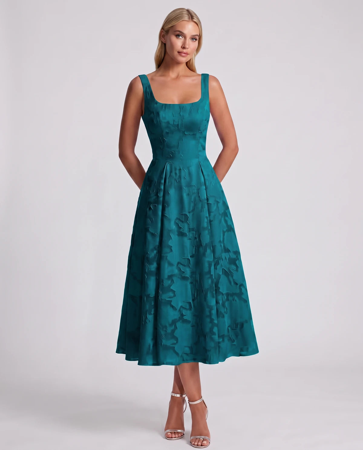Blanchette Midi Dresses — Peacock