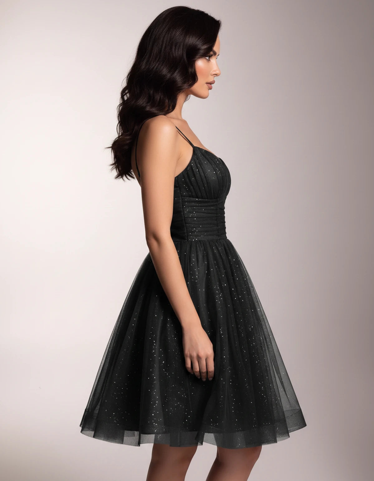 Brienne Mini Dress — Black | SKU: SD-59178-black-2,SD-59178-black-4,SD-59178-black-6,SD-59178-black-8,SD-59178-black-10,SD-59178-black-12,SD-59178-black-14,SD-59178-black-16,SD-59178-black-16W,SD-59178-black-18W,SD-59178-black-20W,SD-59178-black-22W