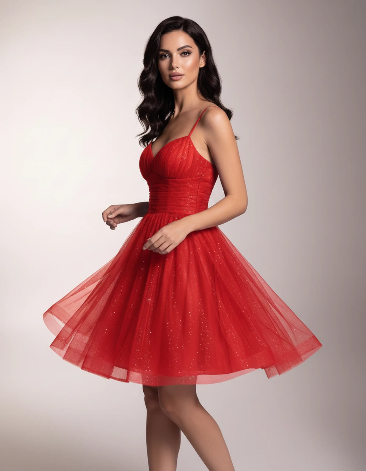 Brienne Mini Dress — Red | SKU: SD-59178-red-2,SD-59178-red-4,SD-59178-red-6,SD-59178-red-8,SD-59178-red-10,SD-59178-red-12,SD-59178-red-14,SD-59178-red-16,SD-59178-red-16W,SD-59178-red-18W,SD-59178-red-20W,SD-59178-red-22W
