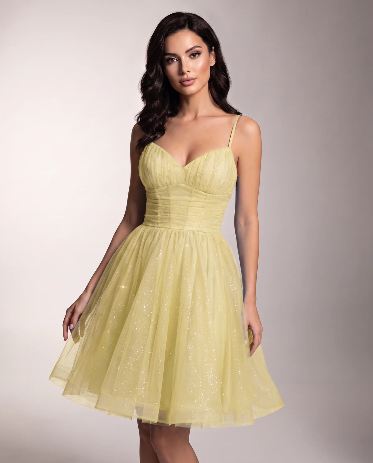 Brienne Mini Dress — Yellow
