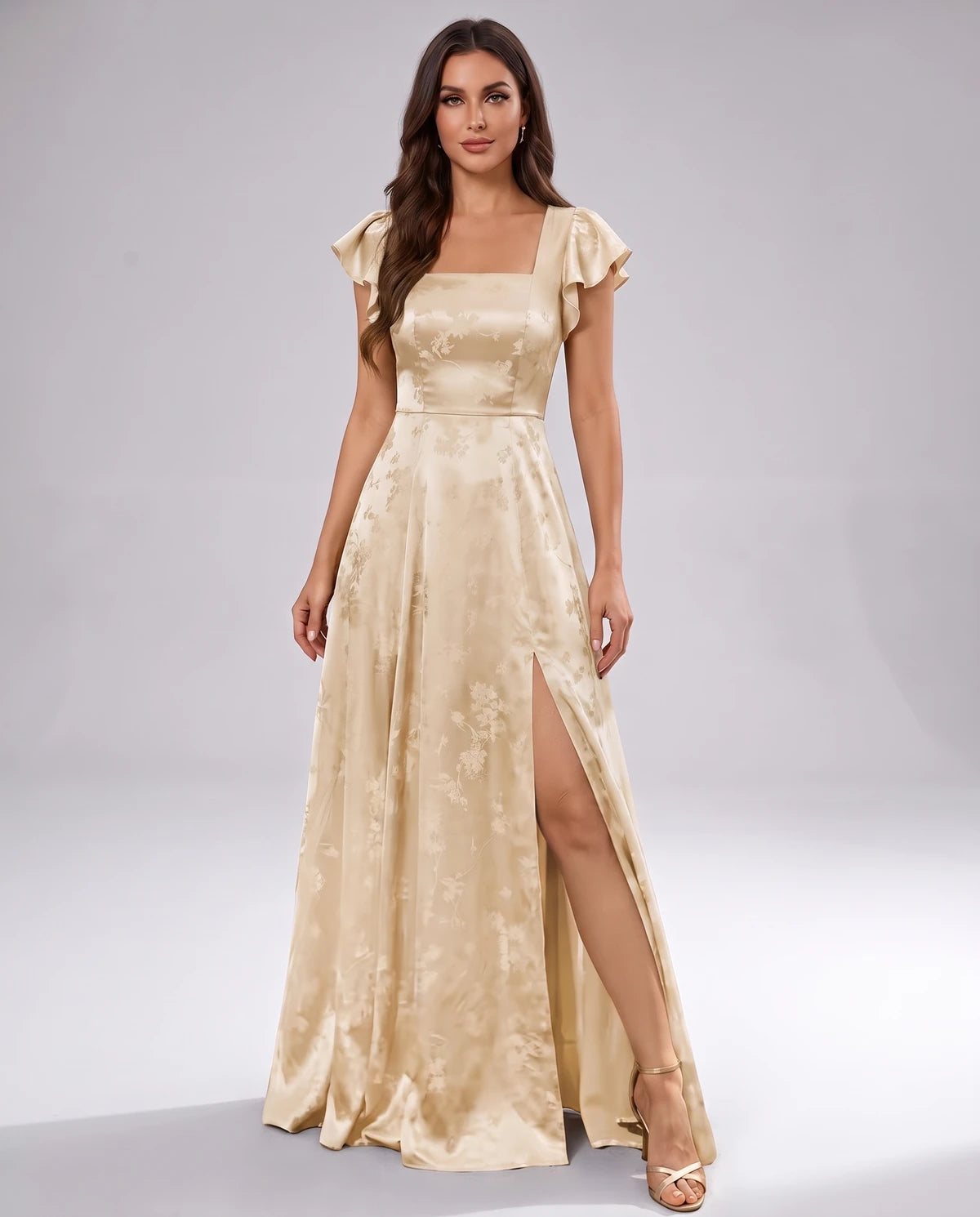 Briony Maxi Dress — Champagne