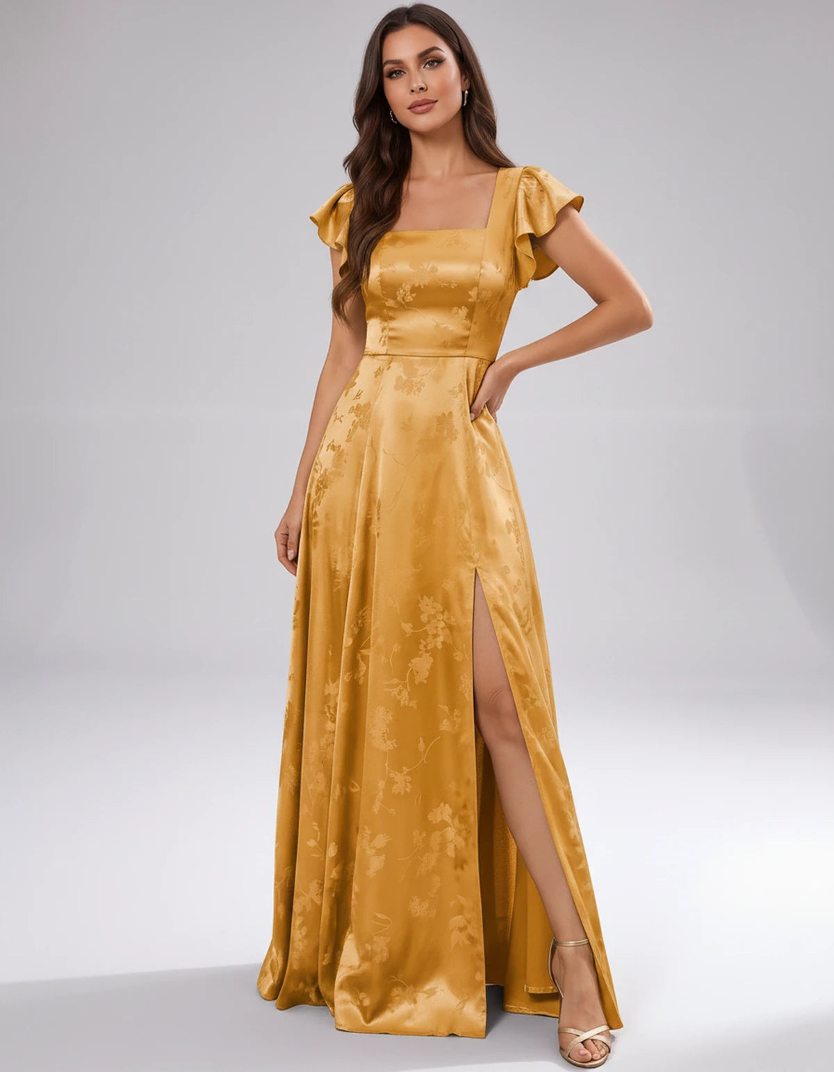 Briony Maxi Dress — Gold | SKU: SD-73784-gold-2,SD-73784-gold-4,SD-73784-gold-6,SD-73784-gold-8,SD-73784-gold-10,SD-73784-gold-12,SD-73784-gold-14,SD-73784-gold-16,SD-73784-gold-16W,SD-73784-gold-18W,SD-73784-gold-20W,SD-73784-gold-22W