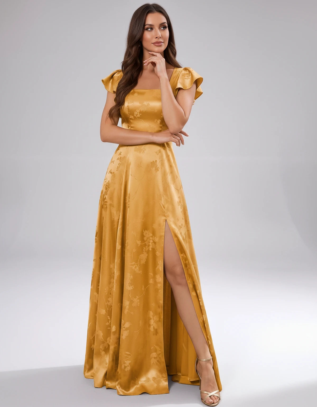 Briony Maxi Dress — Gold | SKU: SD-73784-gold-2,SD-73784-gold-4,SD-73784-gold-6,SD-73784-gold-8,SD-73784-gold-10,SD-73784-gold-12,SD-73784-gold-14,SD-73784-gold-16,SD-73784-gold-16W,SD-73784-gold-18W,SD-73784-gold-20W,SD-73784-gold-22W