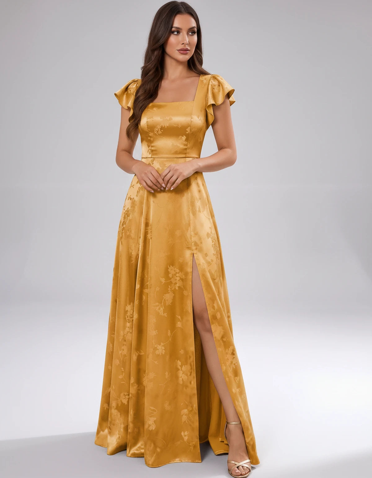 Briony Maxi Dress — Gold | SKU: SD-73784-gold-2,SD-73784-gold-4,SD-73784-gold-6,SD-73784-gold-8,SD-73784-gold-10,SD-73784-gold-12,SD-73784-gold-14,SD-73784-gold-16,SD-73784-gold-16W,SD-73784-gold-18W,SD-73784-gold-20W,SD-73784-gold-22W